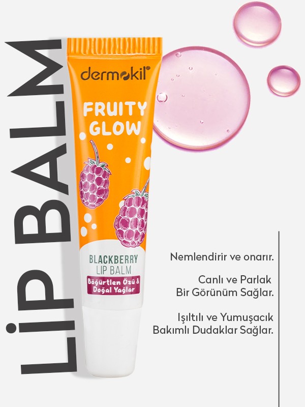 Böğürtlen Özü ve Doğal Yağlar Lip Balm 15 ml