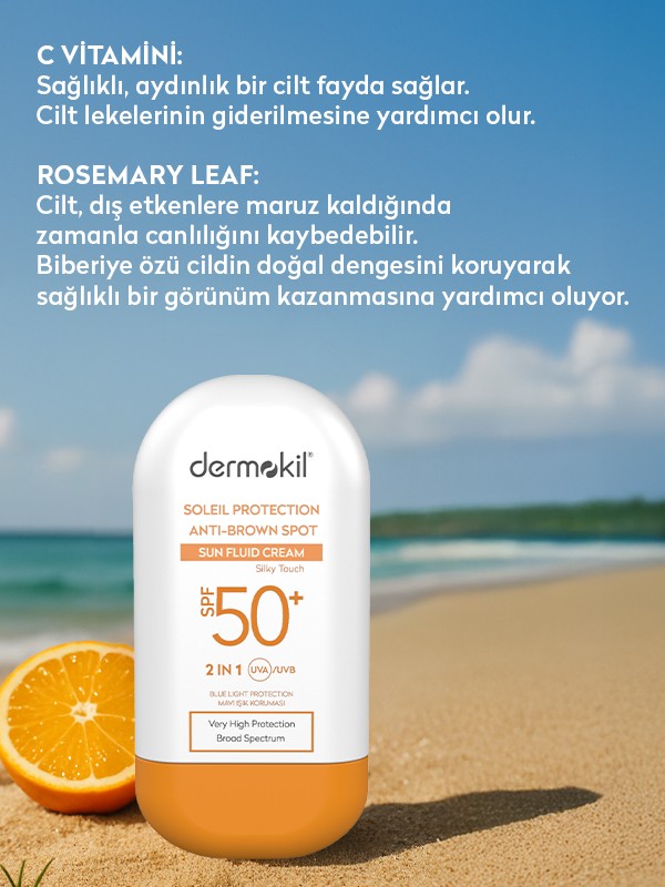 Soleil Protection Anti-Brown Spot Sun Fluid Cream SPF 50 Leke Karşıtı Fluid Güneş Koruyucu