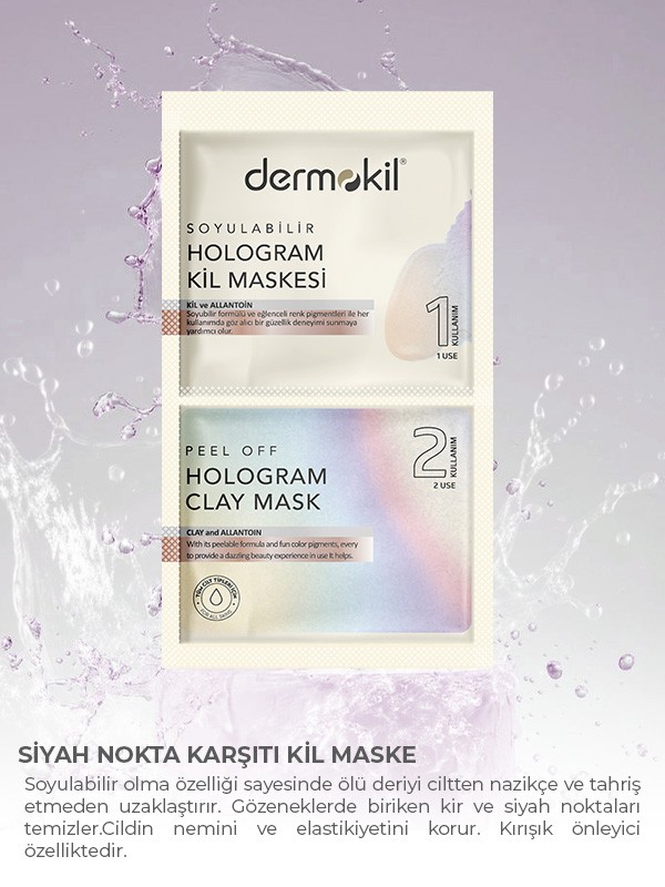 Soyulabilir Hologram  Maske 2* 7.5 ml