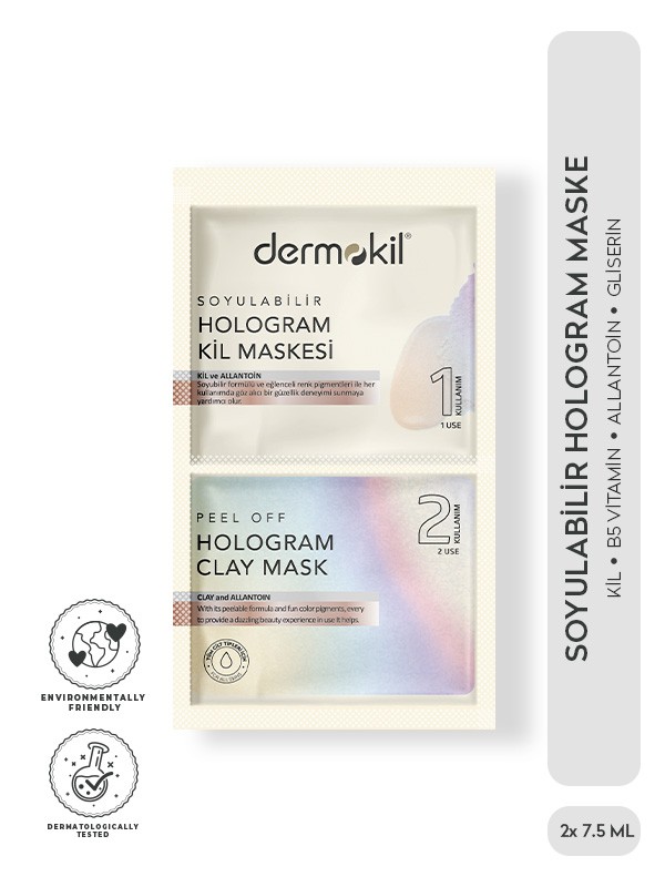 Soyulabilir Hologram  Maske 2* 7.5 ml