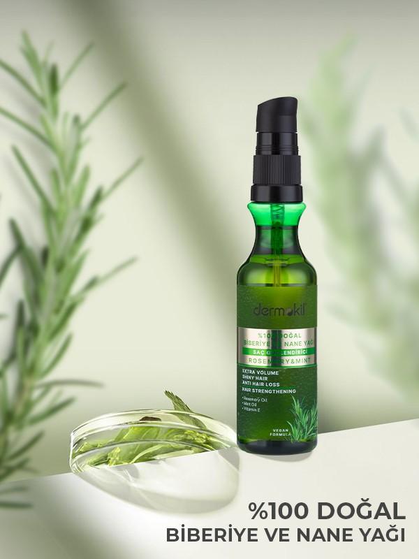 DERMOKİL %100 Doğal Biberiye ve Nane Yağı 75 ml