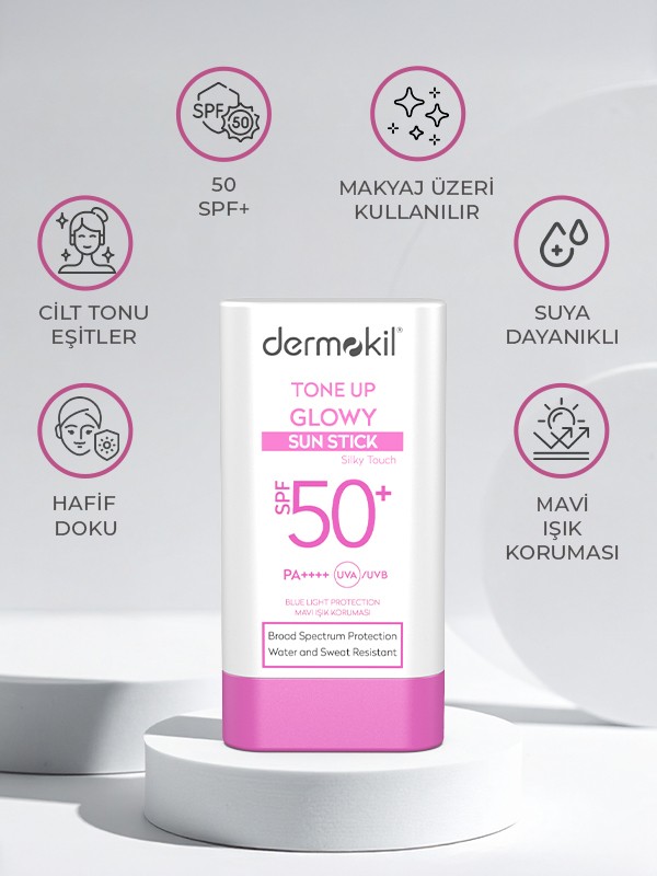 Tone Up Glowy Sun Stick 50 + SPF Ton Eşitleyici Stick Güneş Koruyucu