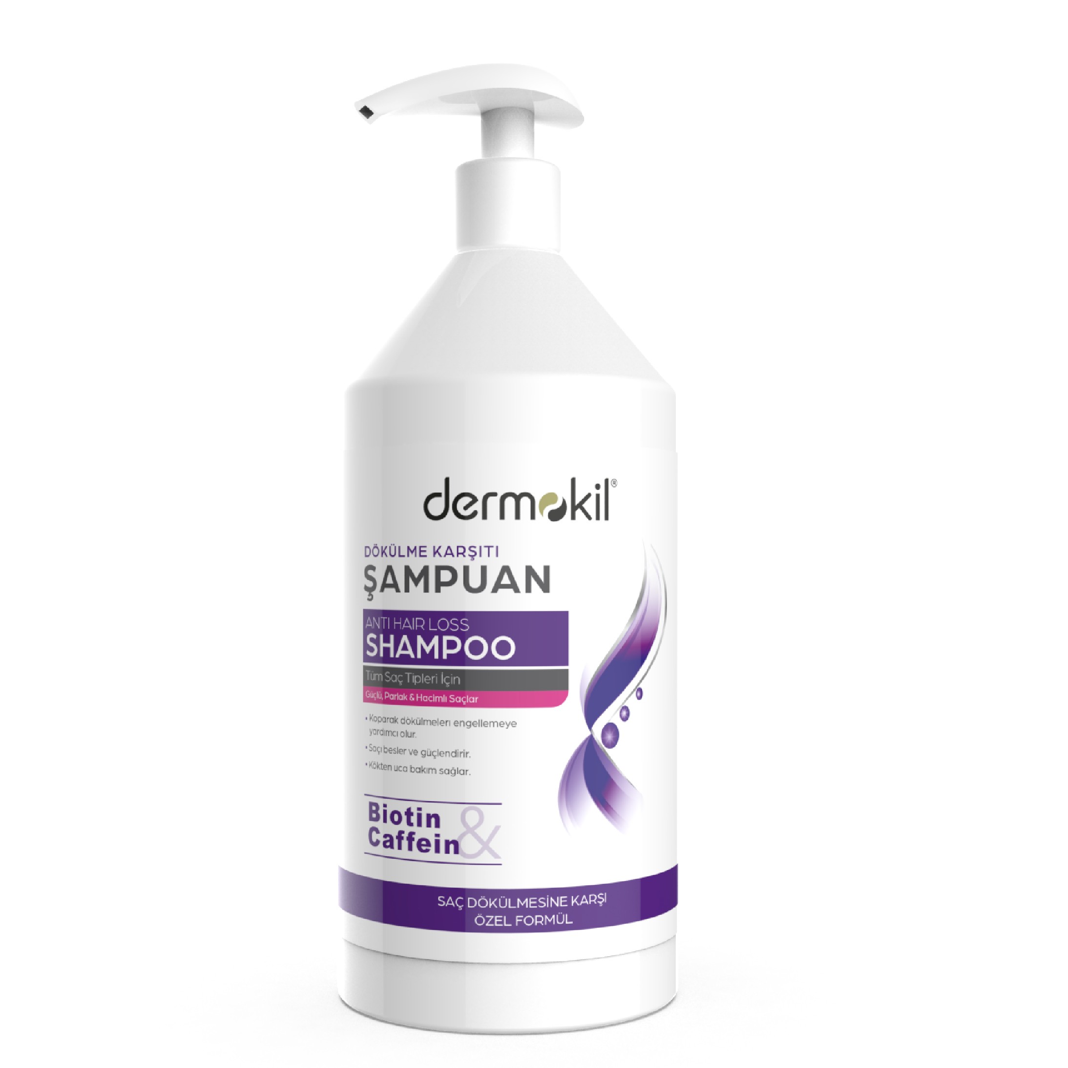 Dermokil Biotin & Caffeine Anti -Shedding Shampoo 1L