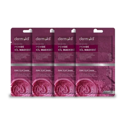 Detox Etkili Pembe Kil Maskesi 2 x 7,5 ml 4'lü Set