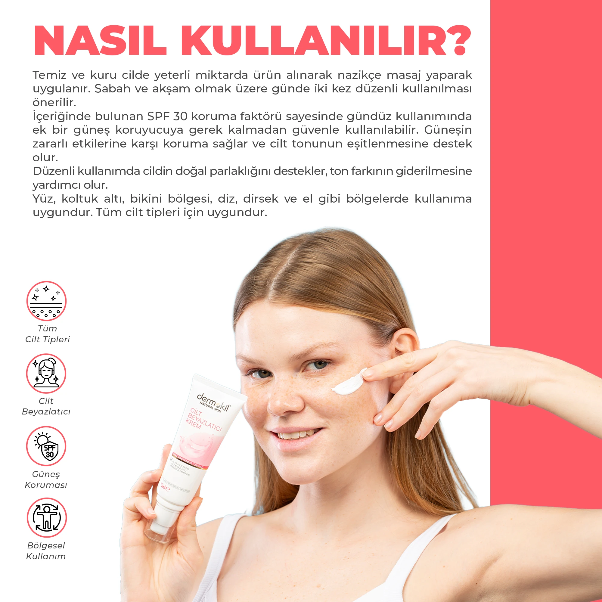 Whitening Ton Eşitleyici ve Aydınlatıcı Cilt Beyazlatıcı Cilt Kremi 75 ml