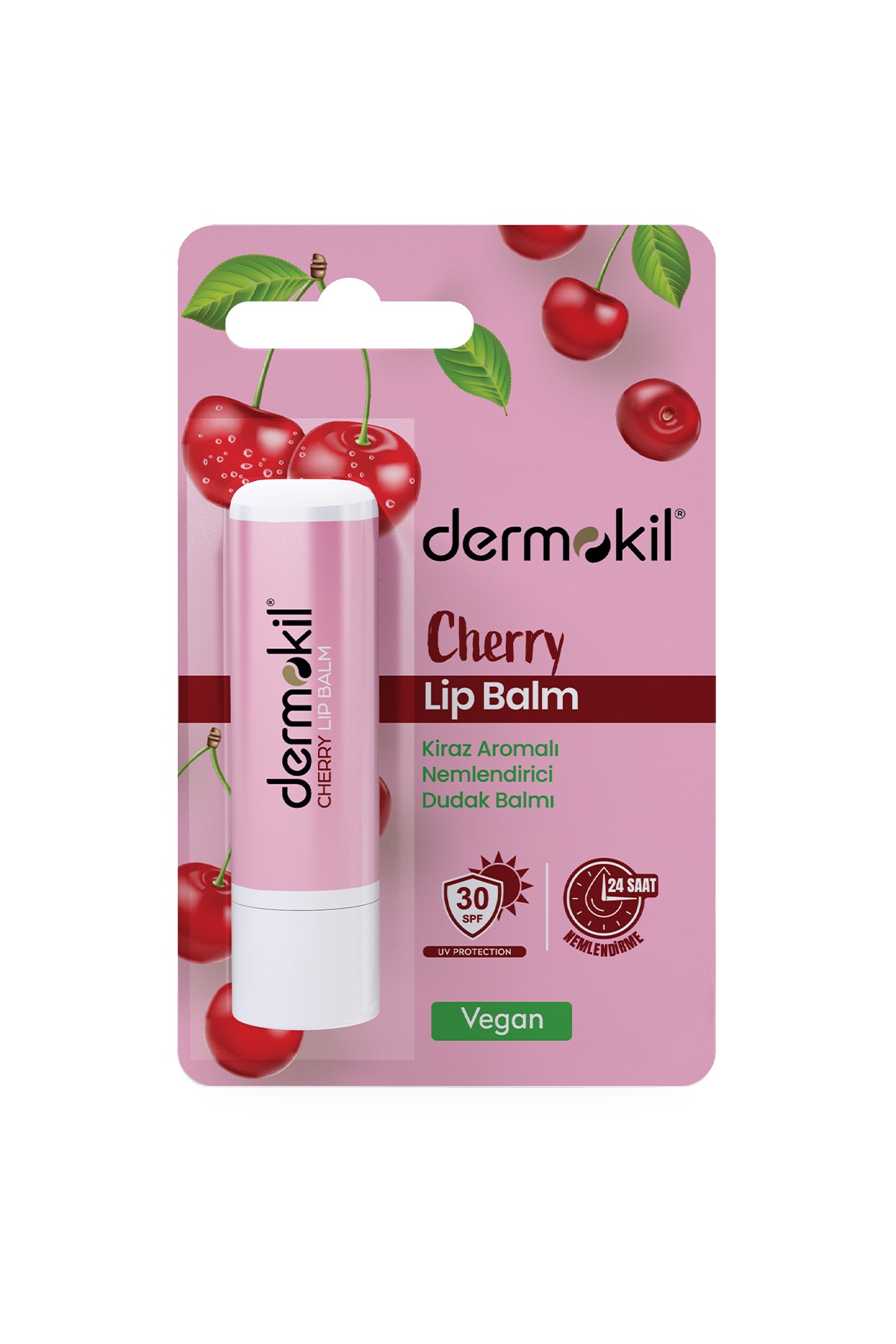 Cherry Kiraz Aromalı Nemlendirici  Lip Balm 30 SPF