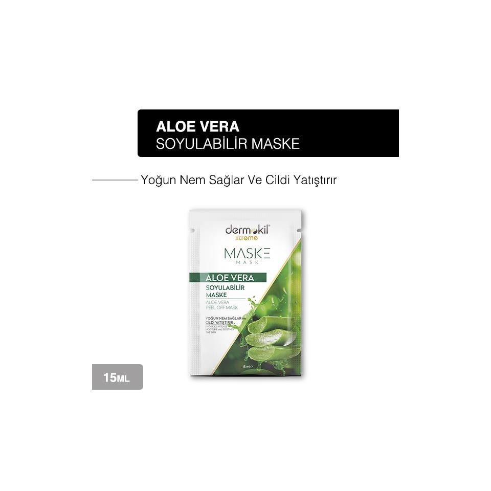 Aloe Vera Soyulabilir Yüz Maskesi 15 ml