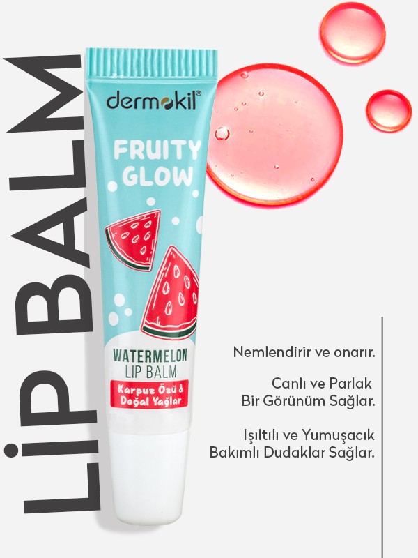 Karpuz Özü ve Doğal Yağlar Lip Balm 15 ml