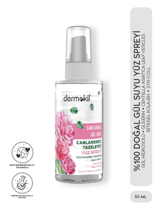 %100 Doğal Gül Suyu Cilt Bakım Seti