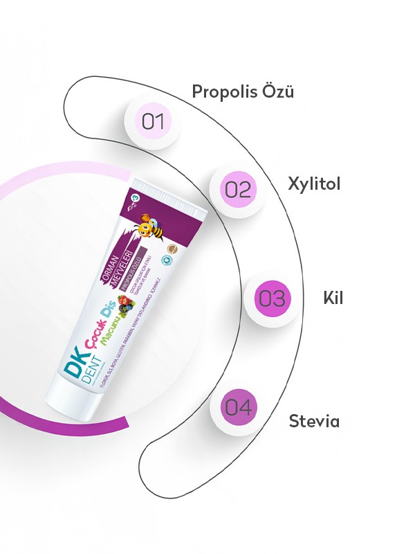 Orman Meyveli Florürsüz Çocuk Diş Macunu 50 ml