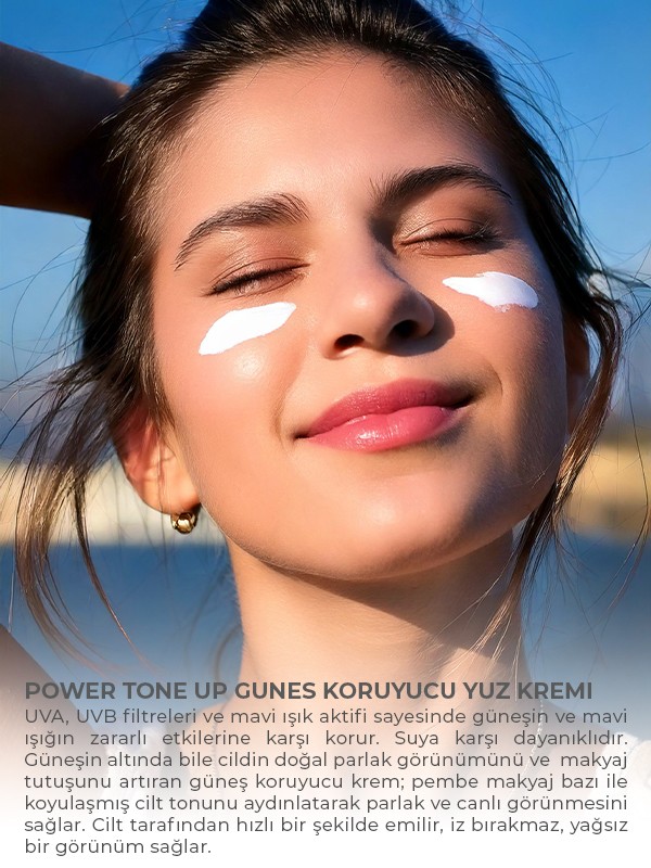 Power Tone-Up Güneş Koruyucu Yüz Kremi 50+Spf