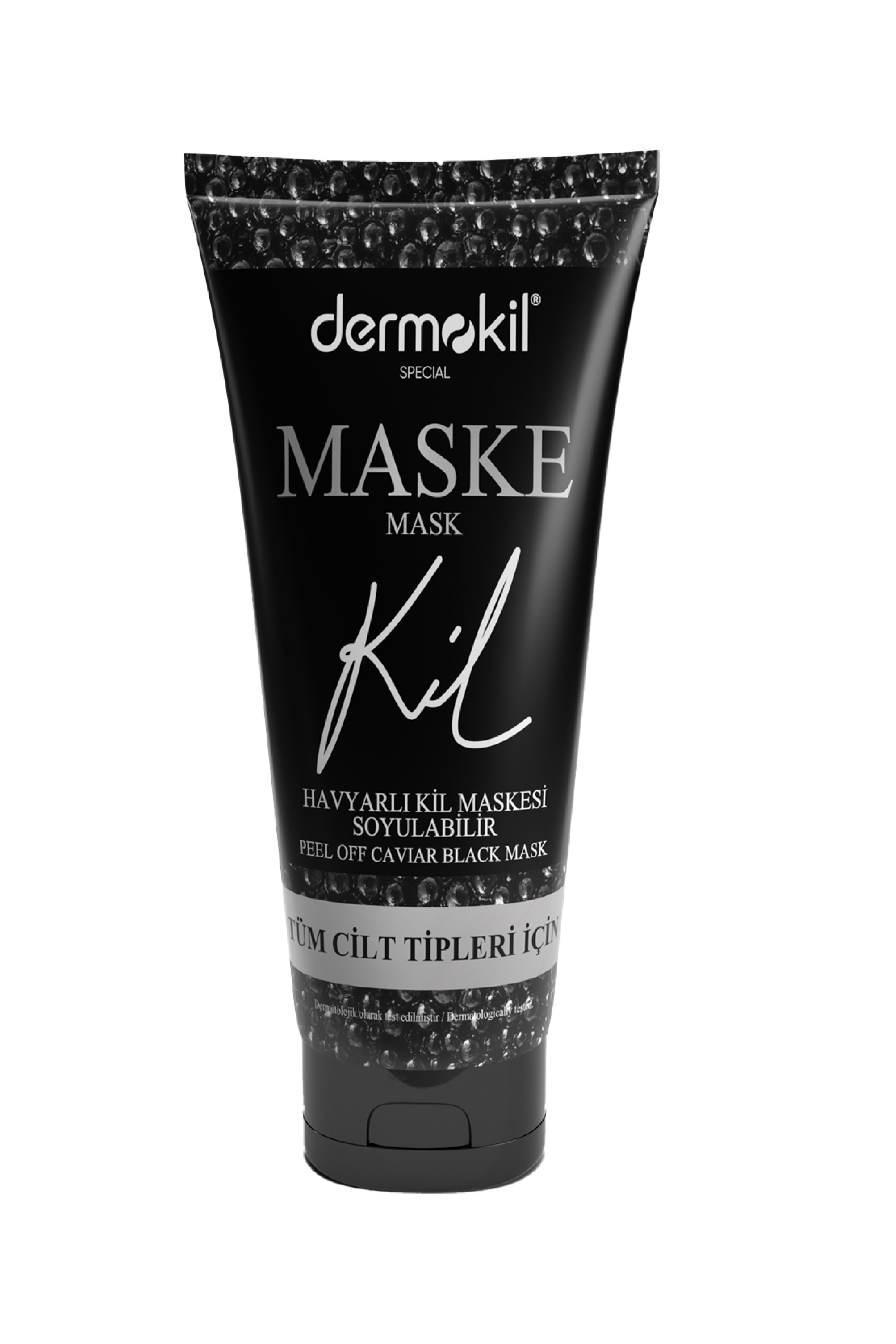 Soyulabilir Havyarlı  Siyah Kil Yüz Maskesi 75 ml (Tüm Cilt Tipleri İçin)