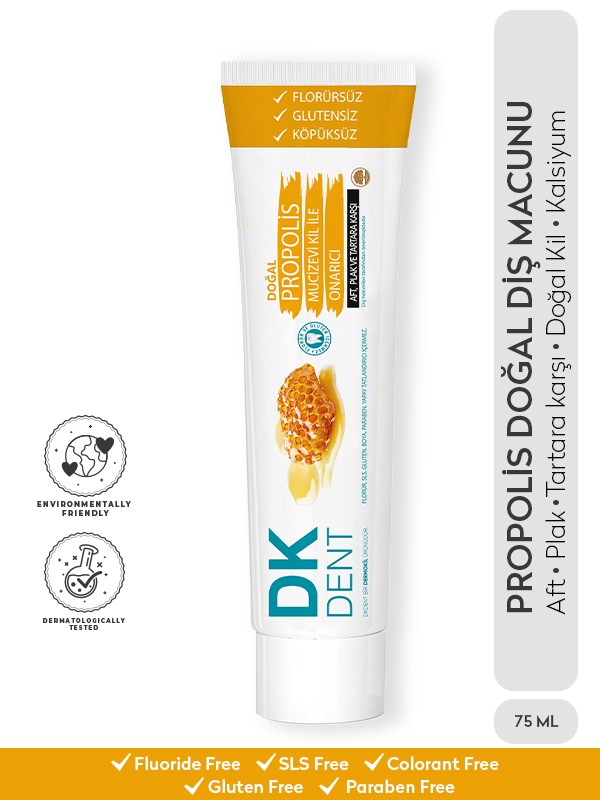 Propolis Florürsüz Doğal Diş Macunu 75 ml