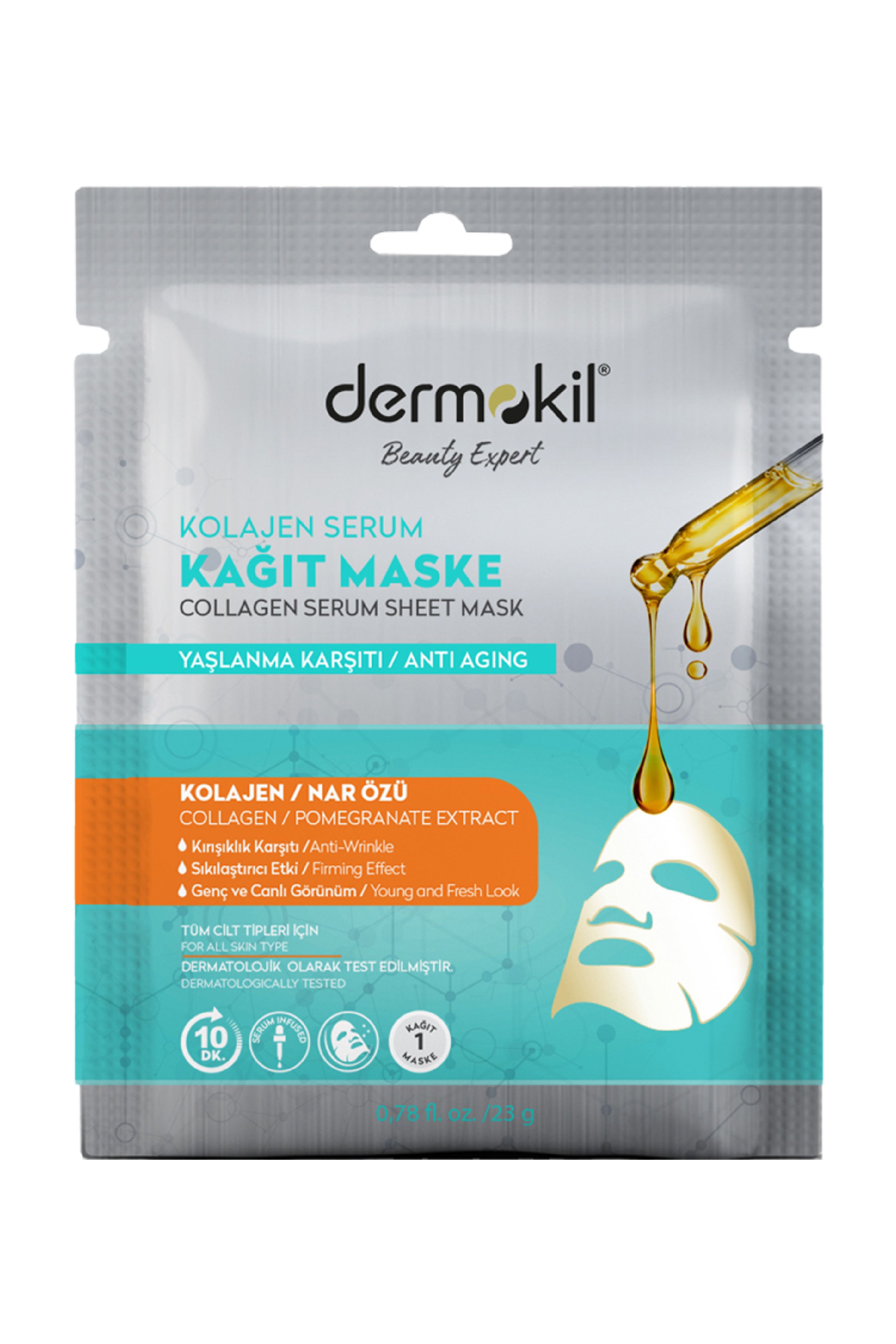 Kolajen Serum Kağıt Maske 23 gr