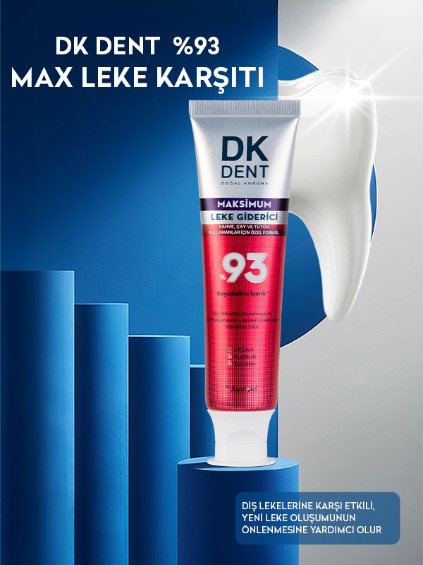 DKDENT %93 Beyazlatıcı Maksimum Leke Giderici Diş Macunu 75 ml