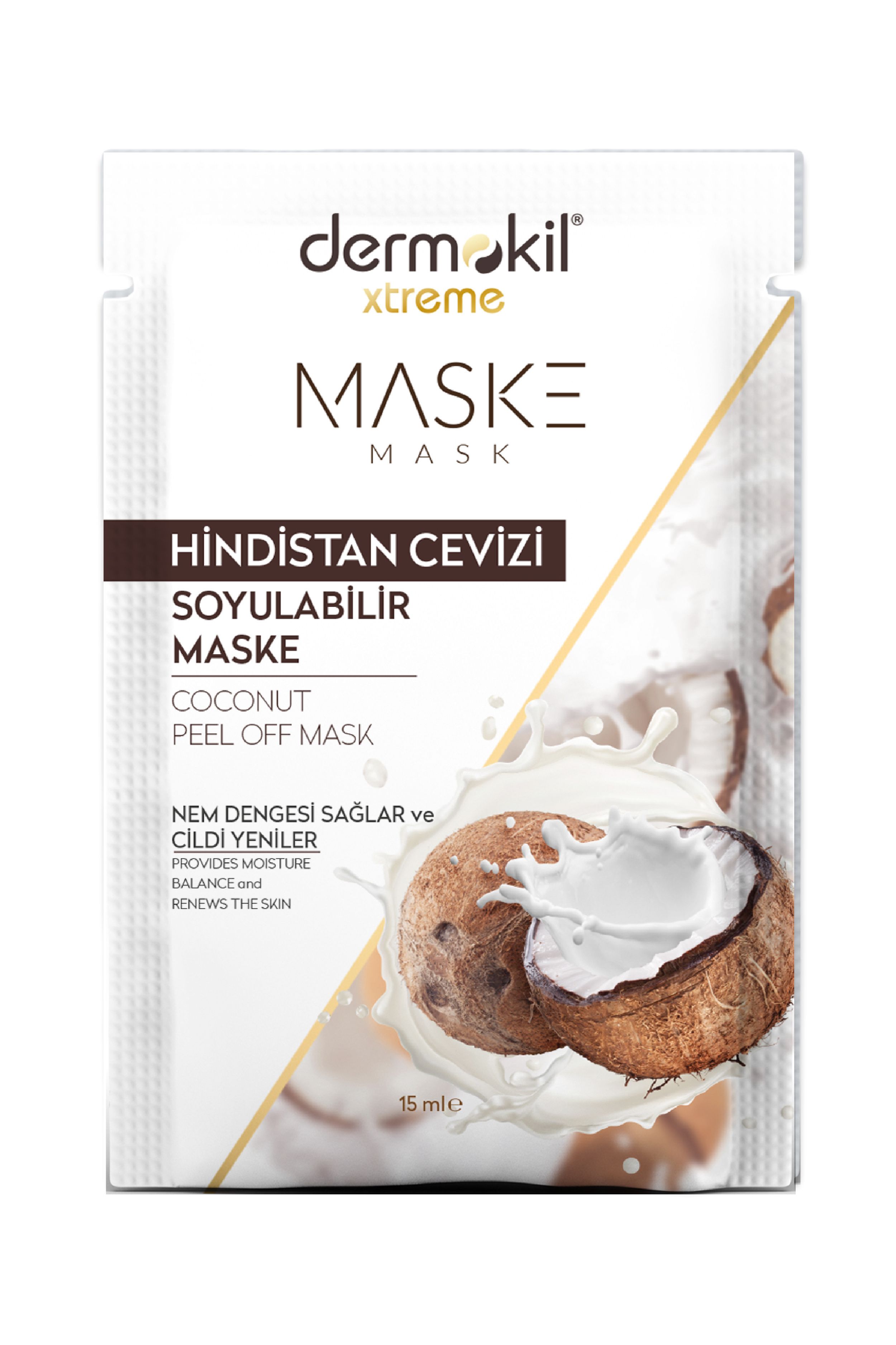 Hindistan Cevizi Soyulabilir Yüz Maskesi 15 ml