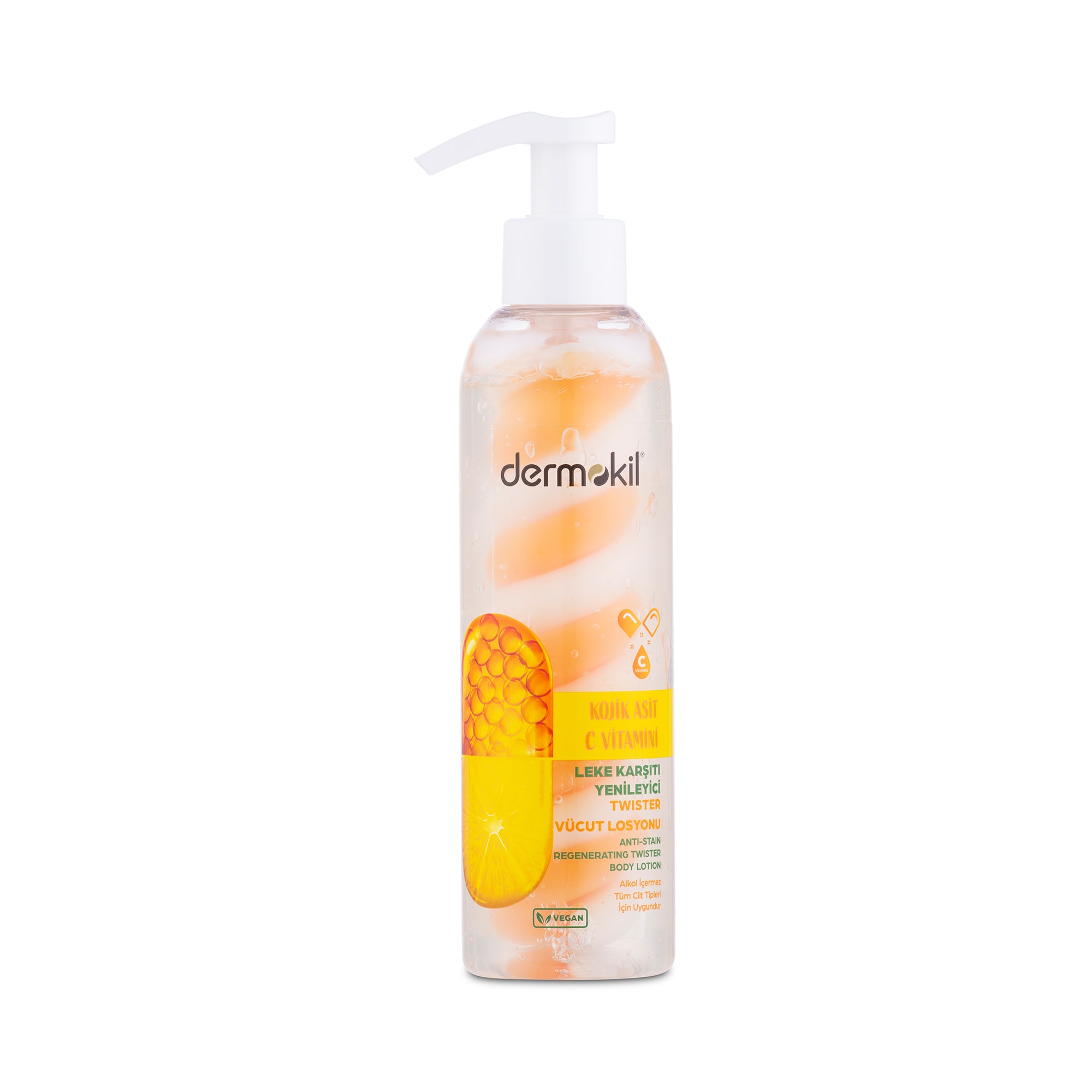 Kojik Asit C Vitamini Leke Karşıtı ve Yenileyici Twister Vücut Losyonu 200 ml
