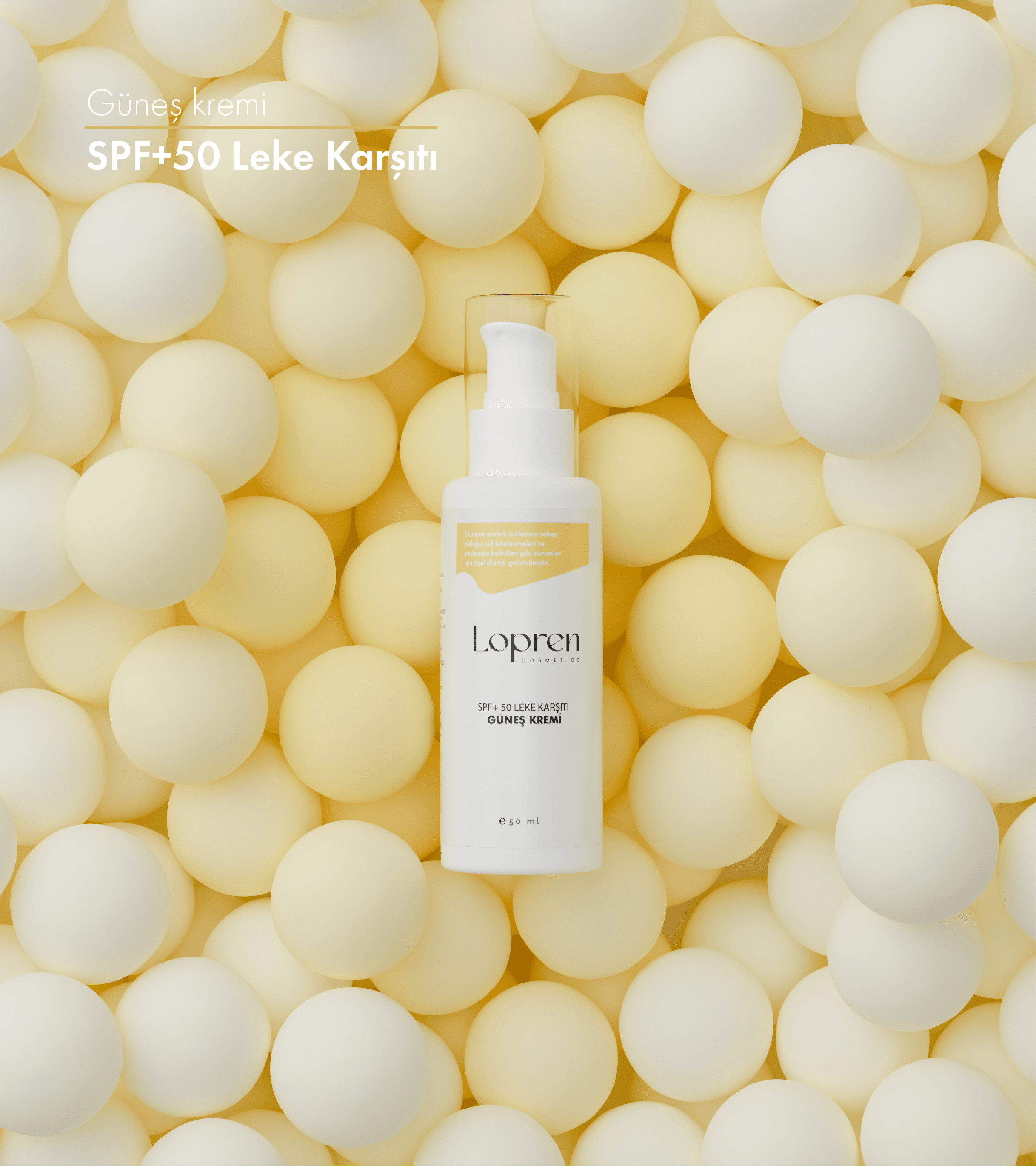 Spf 50 Leke Karşıtı Güneş Kremi 50 ml