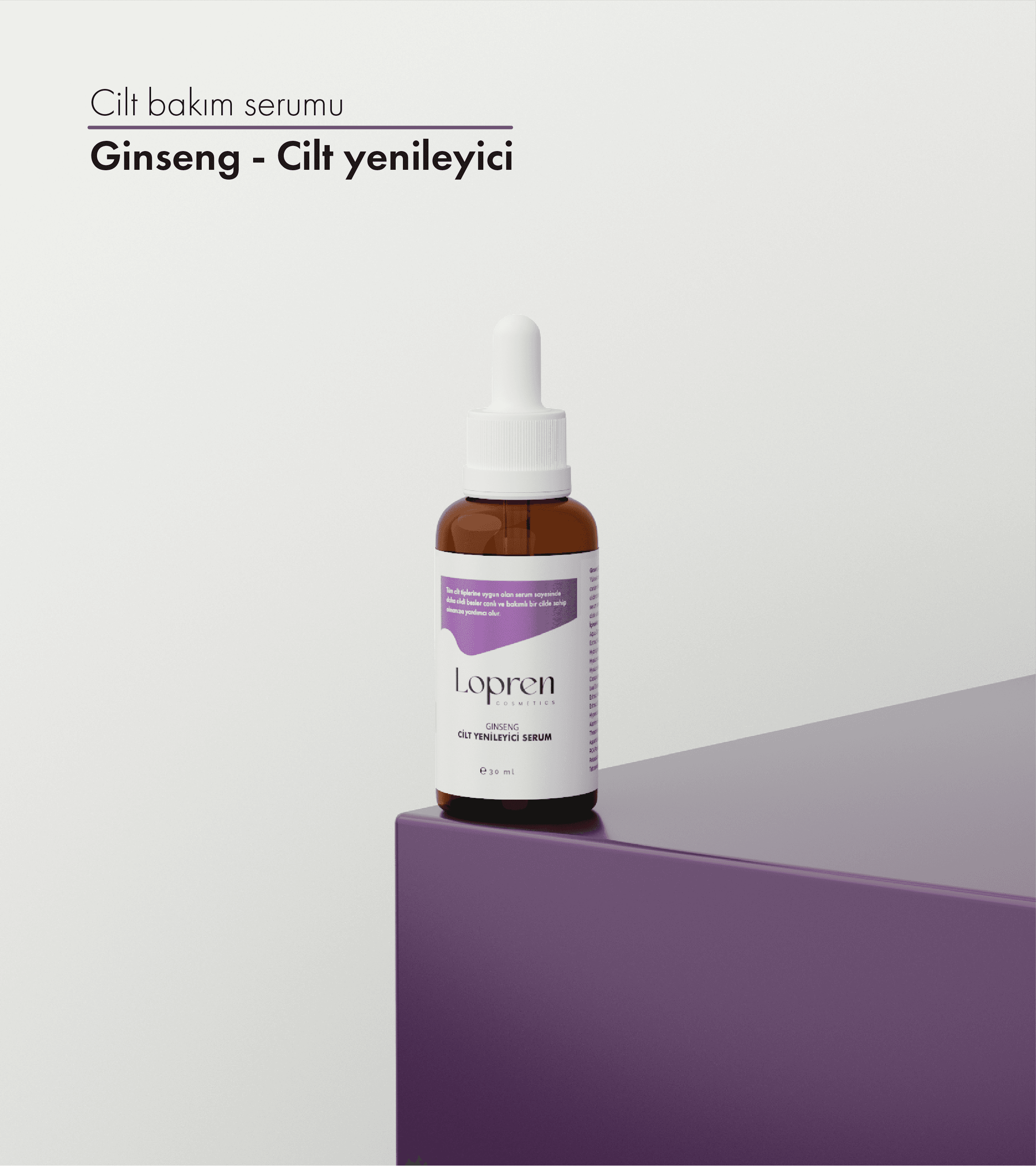 Ginseng Serum Cilt Yenileyici Ve Tazeleyici 30 ml