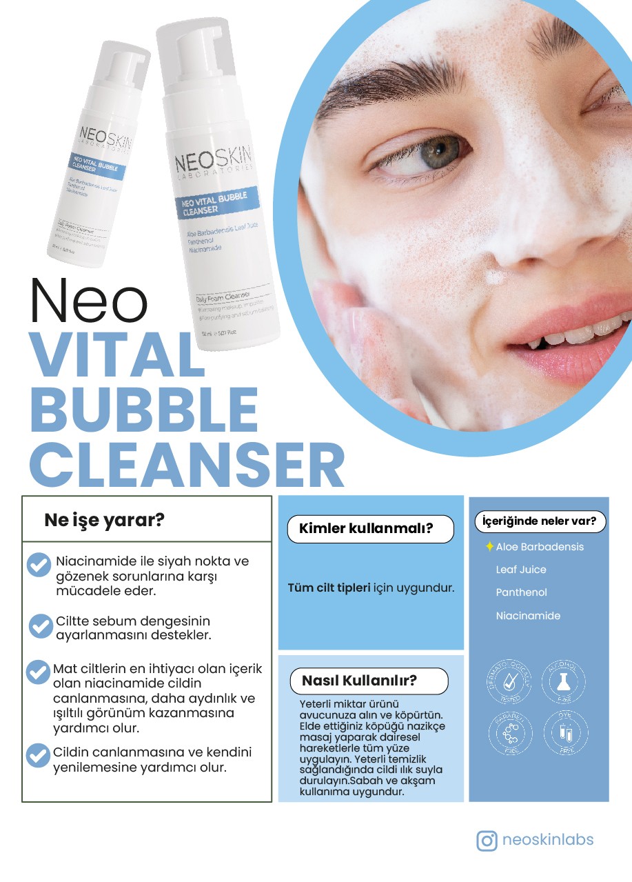 Neo Vital Bubble Cleanser - Canlandırıcı Köpük Temizleyici