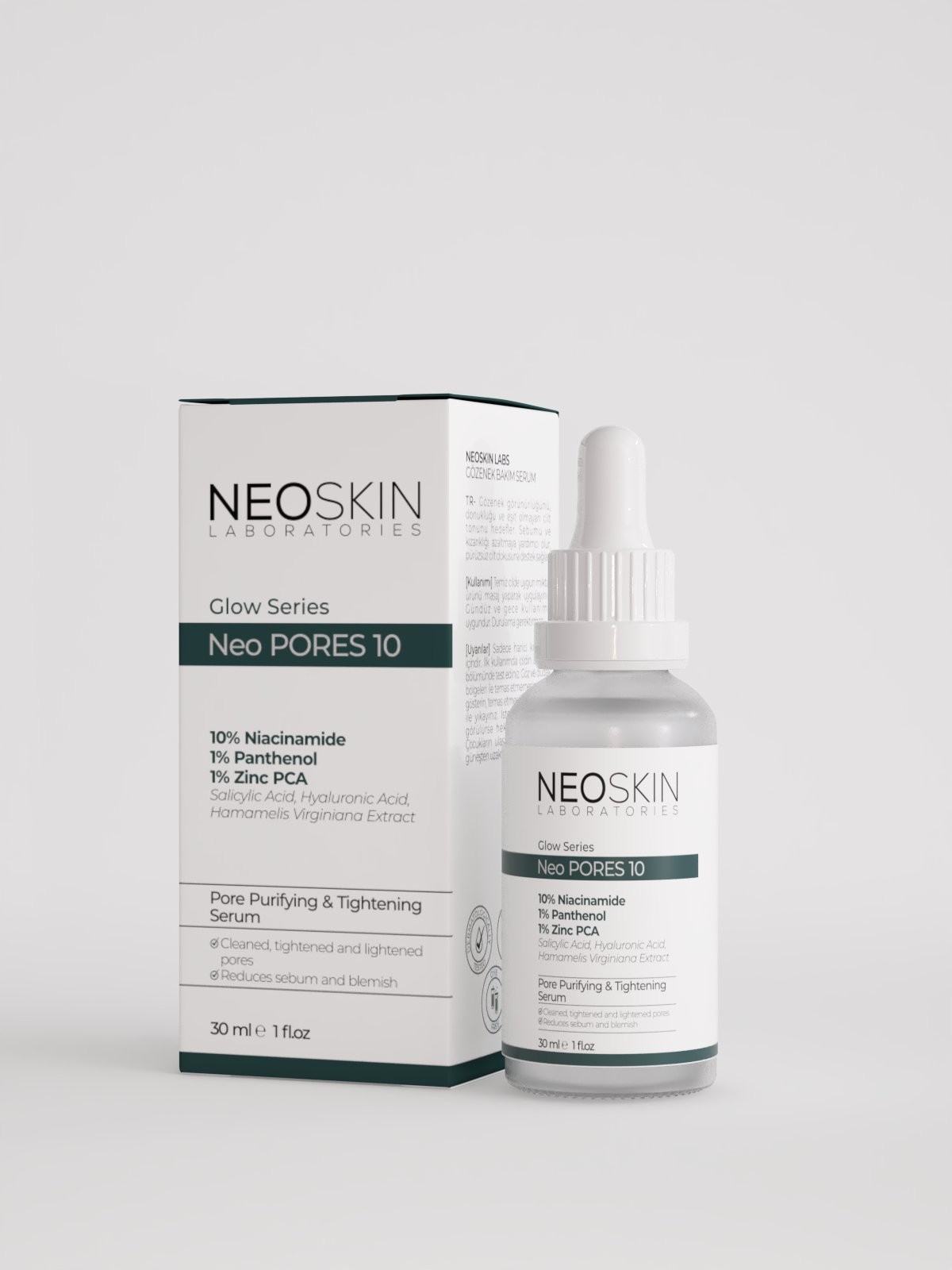 Neo Pores 10 Serum- Gözenek sıkılaştırıcı, Siyah nokta ve Akne karşıtı Özel Aydınlatıcı Bakım Serumu