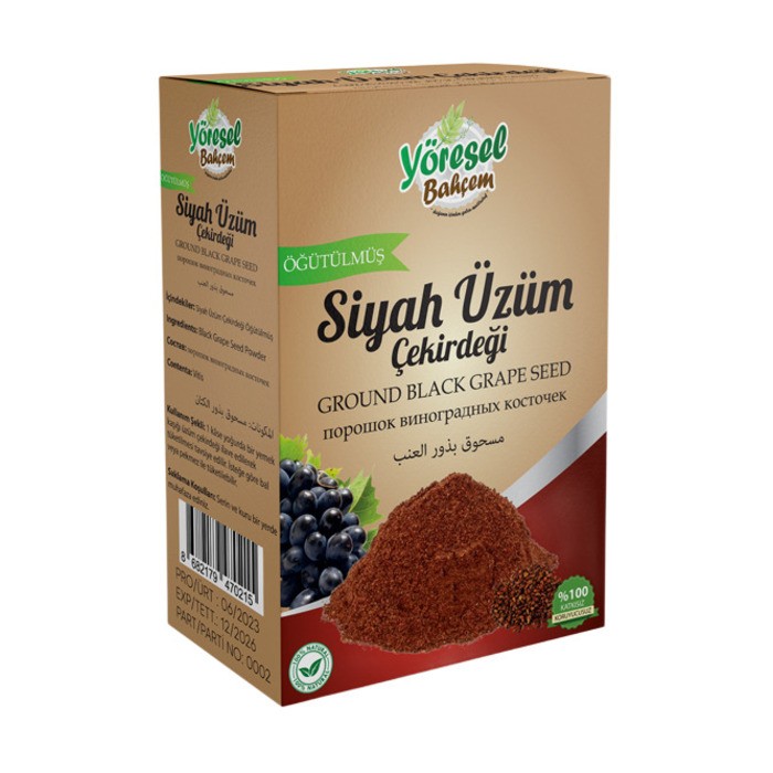 Siyah Üzüm Çekirdeği Öğütülmüş 150 Gr