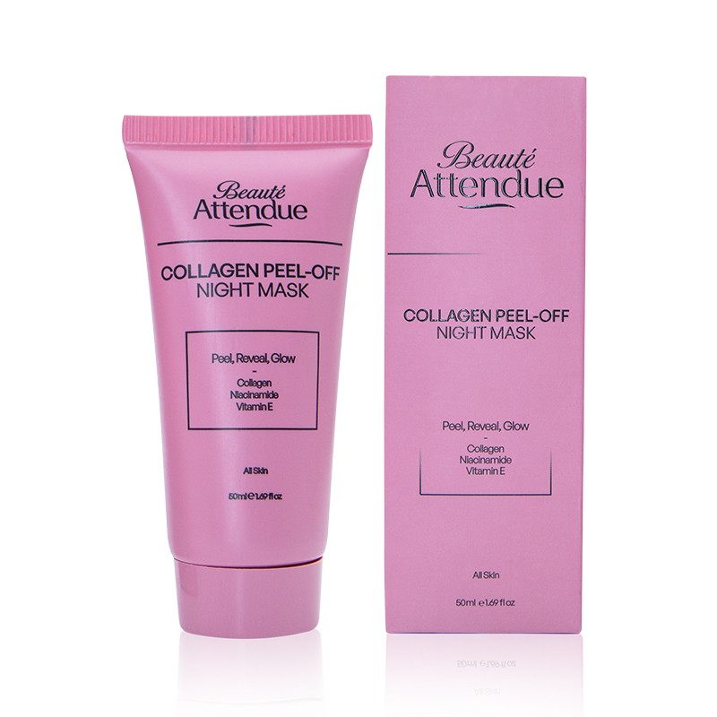Collagen Peel-Off Night Mask – Peelable Collagen Night Mask with Niacinamide & Vitamin E