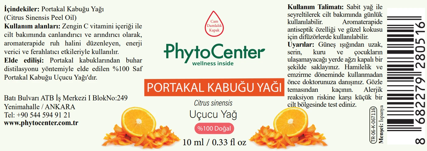 Portakal Kabuğu Uçucu Yağı