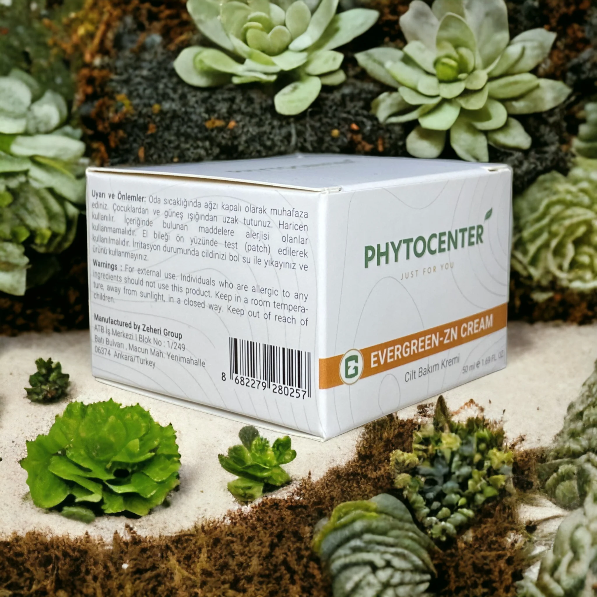 EVERGREEN-ZN CREAM Cilt Yenileyici Bakım Kremi 50 ml