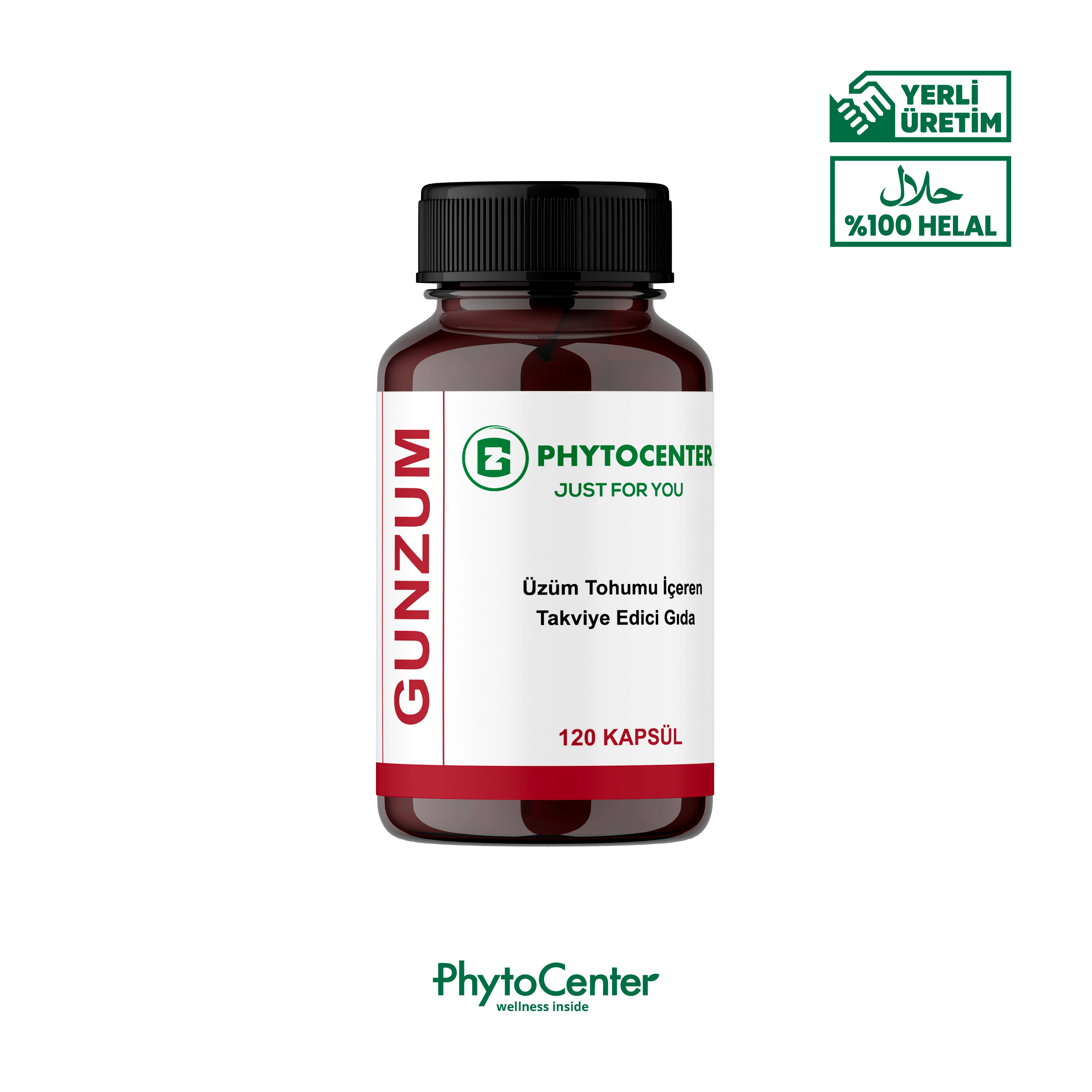 GUNZUM Üzüm Çekirdeği ve Günlük İçeren Takviye Edici Gıda 120 Kapsül