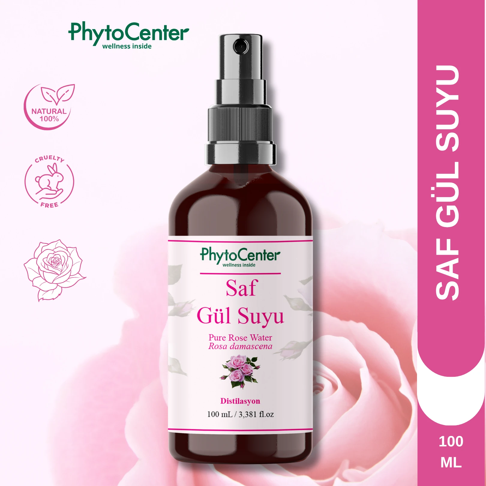 Doğal Saf Gül Suyu