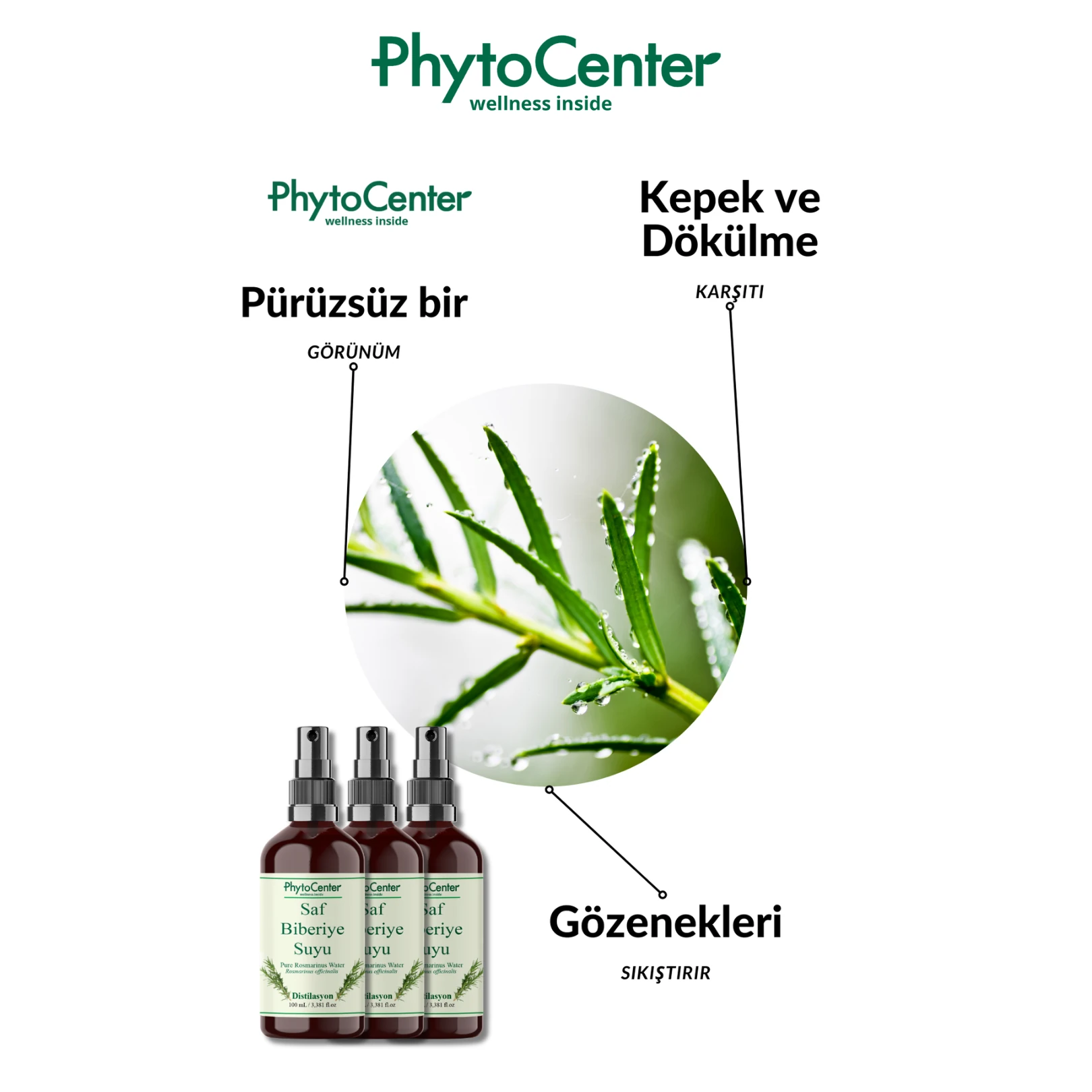 Doğal Saf Biberiye Suyu