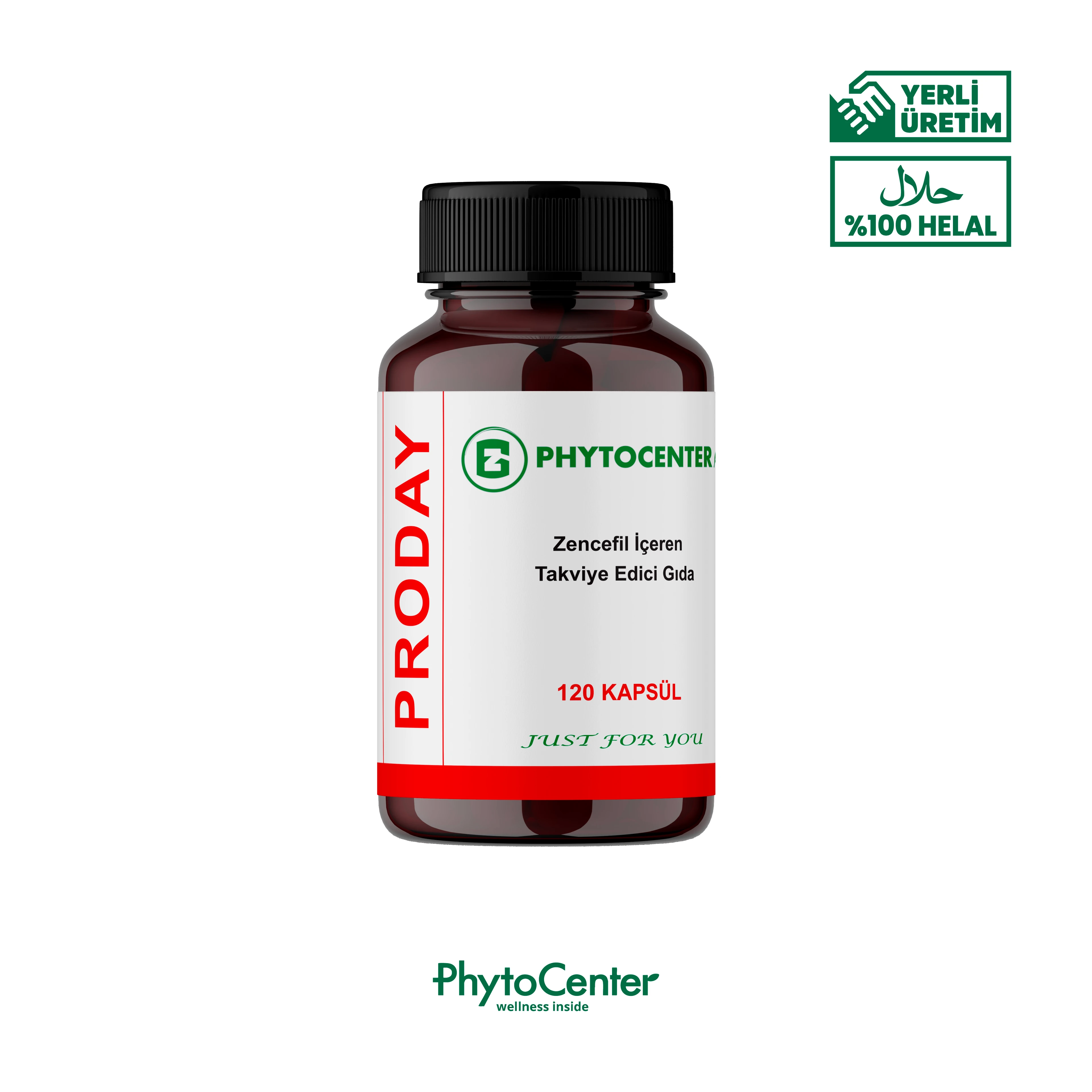 PRODAY Propolis, Zencefil ve C Vitamini İçeren Takviye Edici Gıda 120 Kapsül 