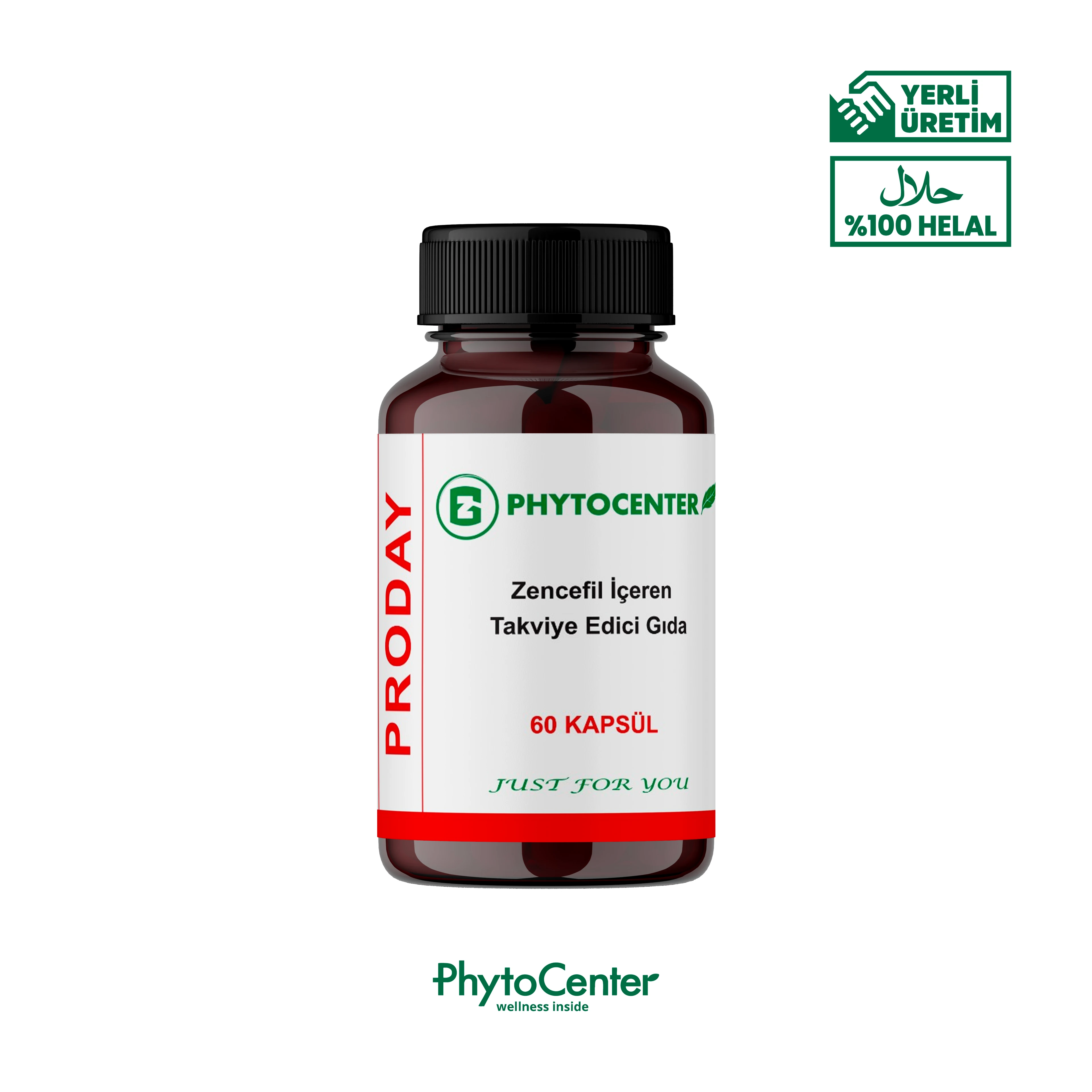 PRODAY Propolis, Zencefil ve C Vitamini İçeren Takviye Edici Gıda 60 Kapsül