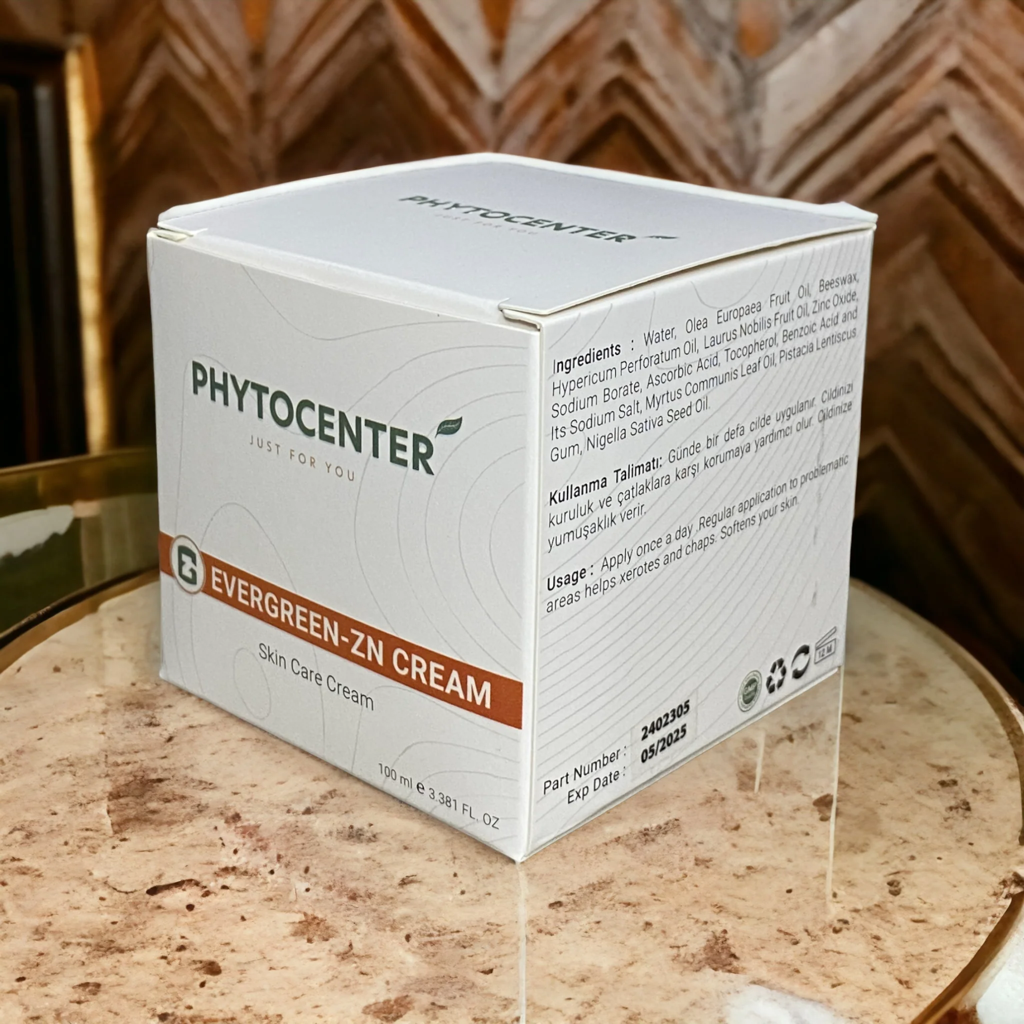 EVERGREEN-ZN CREAM Cilt Yenileyici Bakım Kremi 100 ml