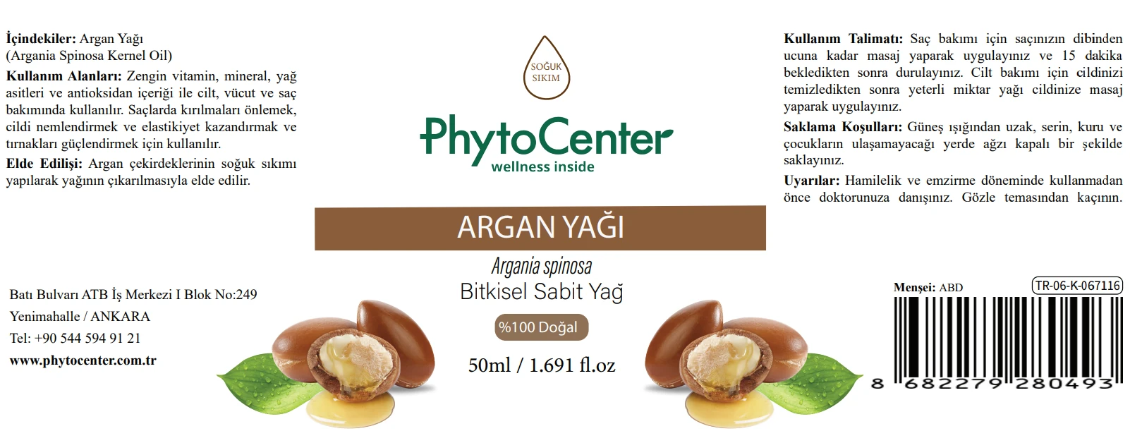 Argan Yağı 50 ml