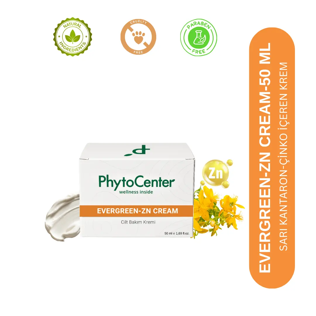 PHYTOCENTER EVERGREEN-ZN CREAM Cilt Yenileyici Bakım Kremi 50 ml
