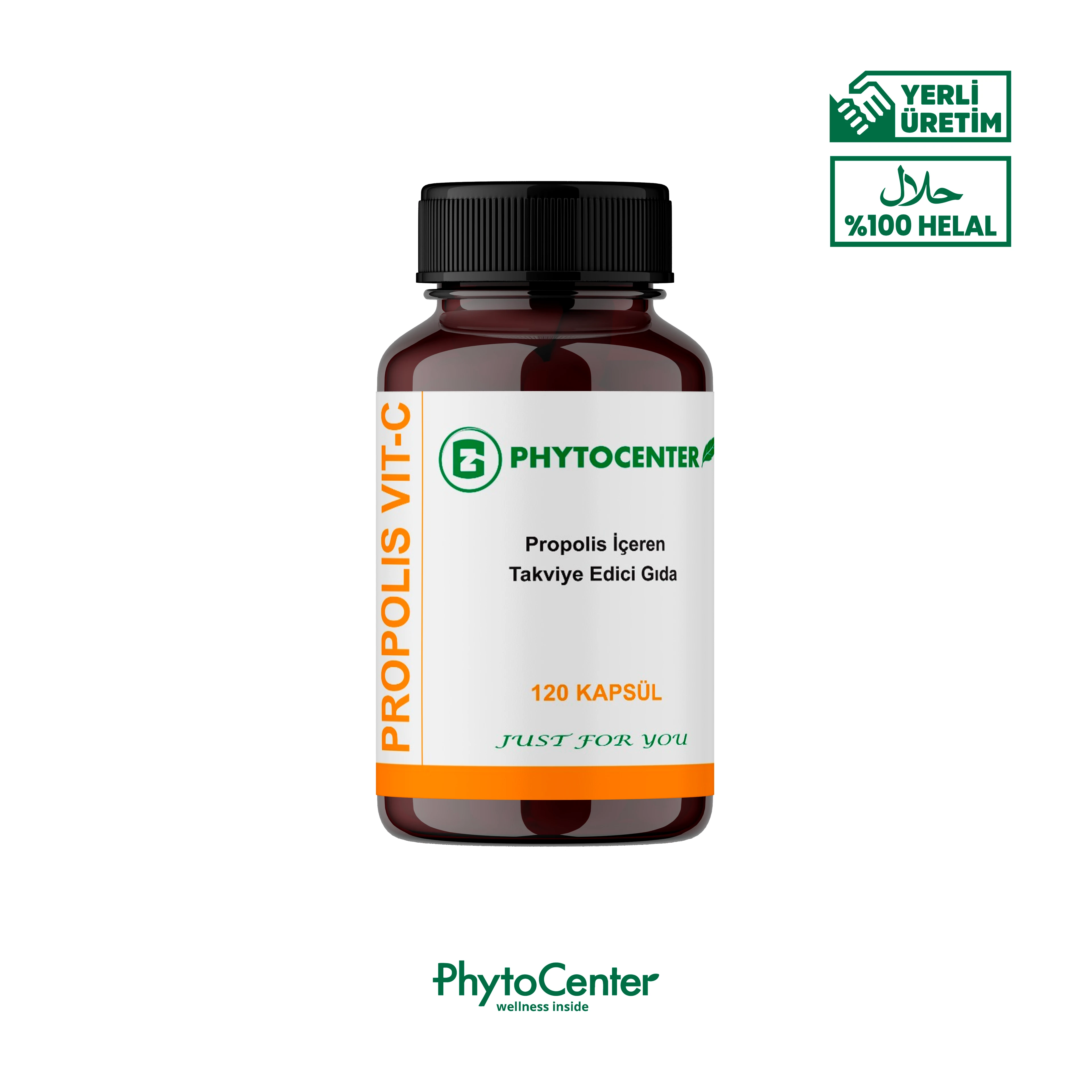 PROPOLIS VIT-C Propolis, Zerdeçal ve C Vitamini İçeren Takviye Edici Gıda 120 Kapsül