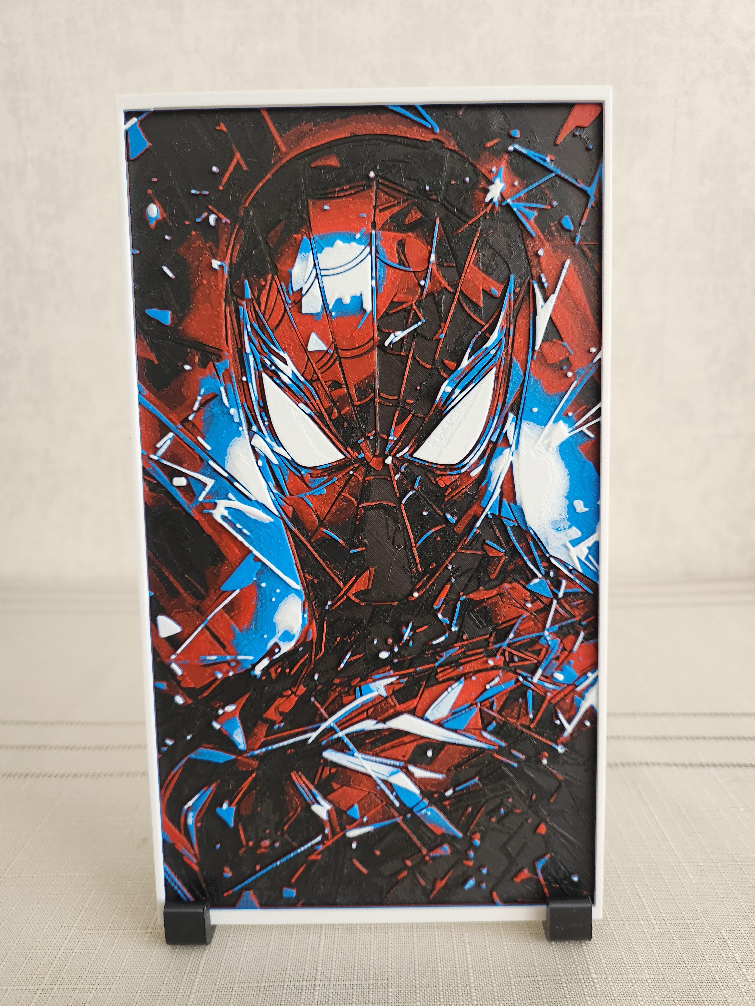 Spiderman Kabartmalı Tablo + Stand