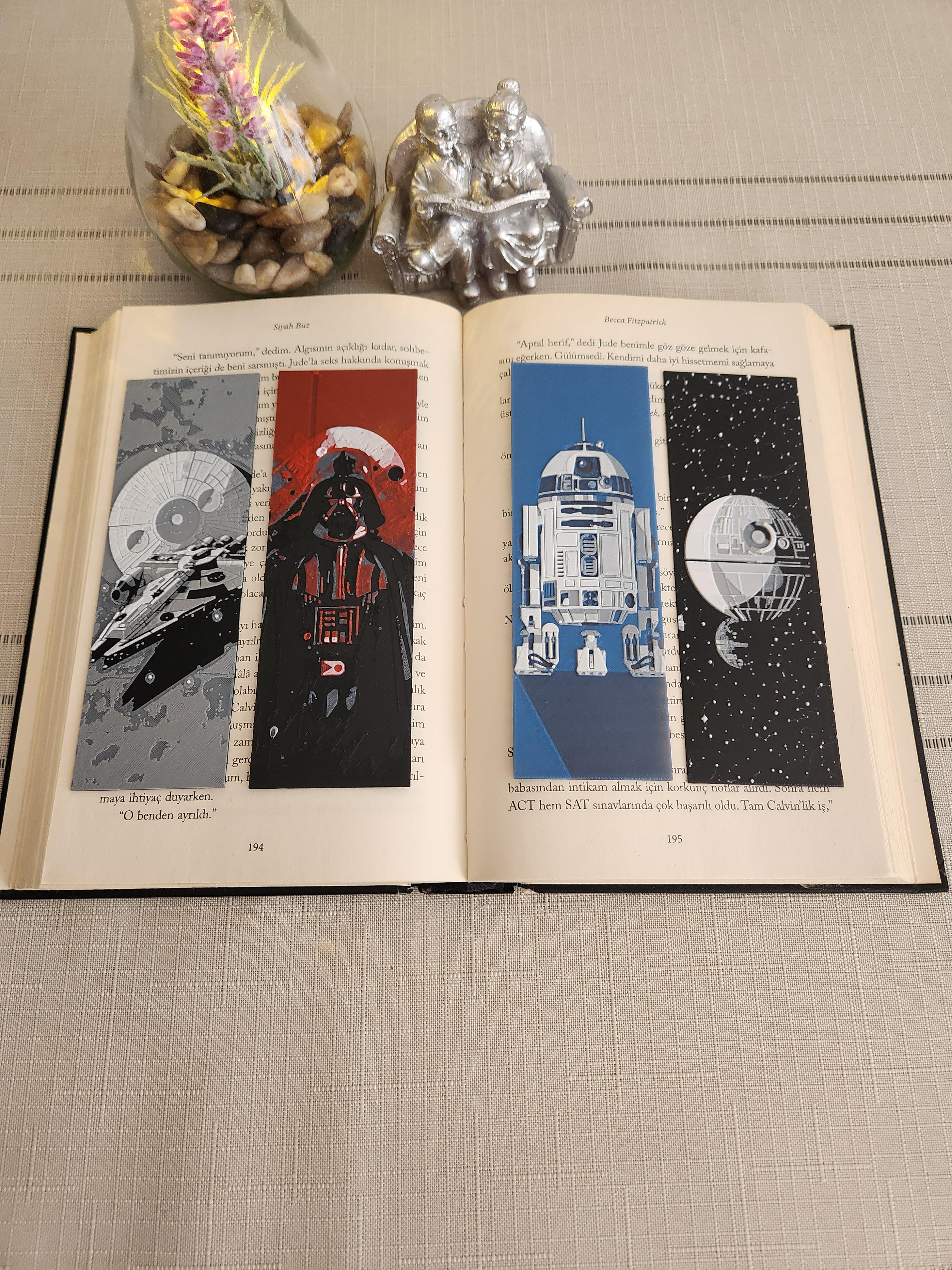 4'lü Star Wars Evreni Kabartmalı Kitap Ayracı Seti