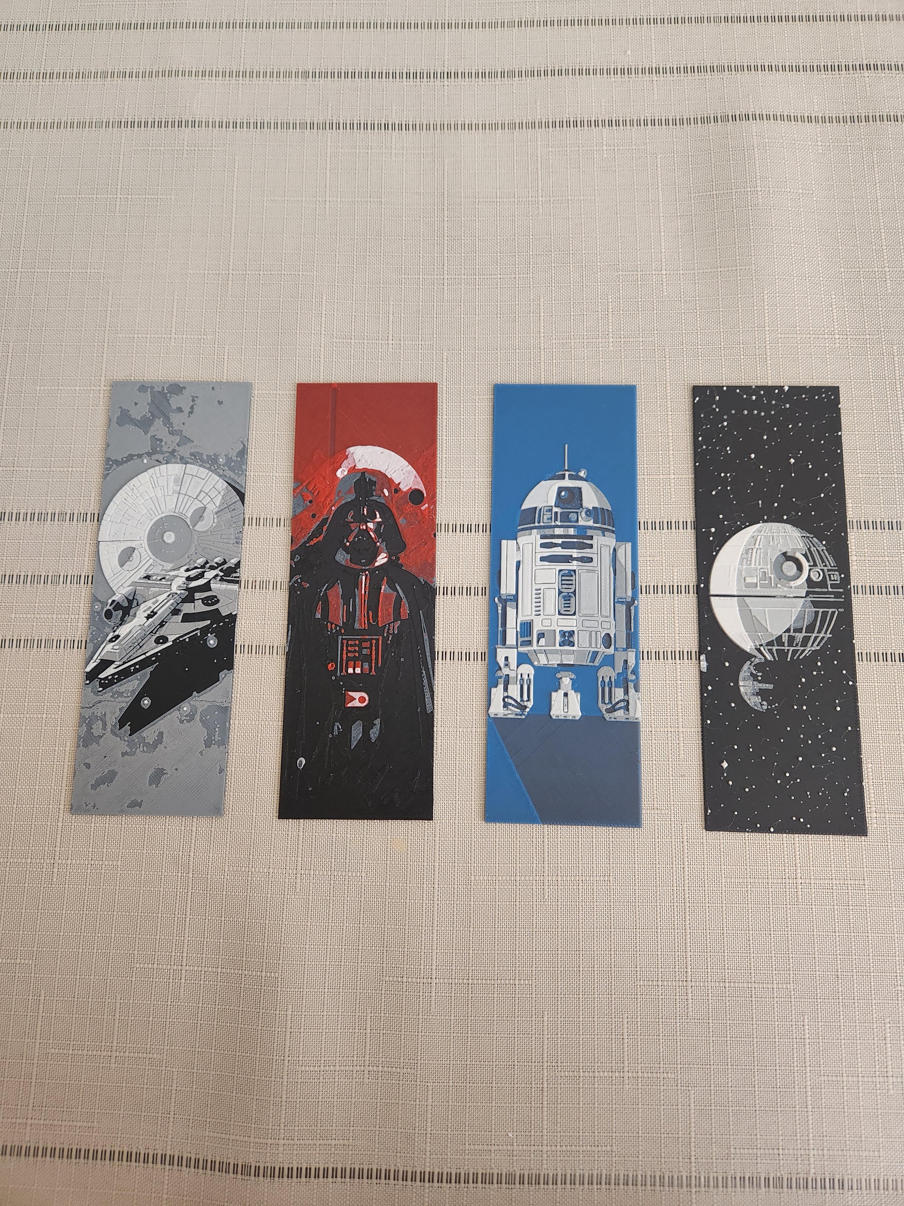 4'lü Star Wars Evreni Kabartmalı Kitap Ayracı Seti