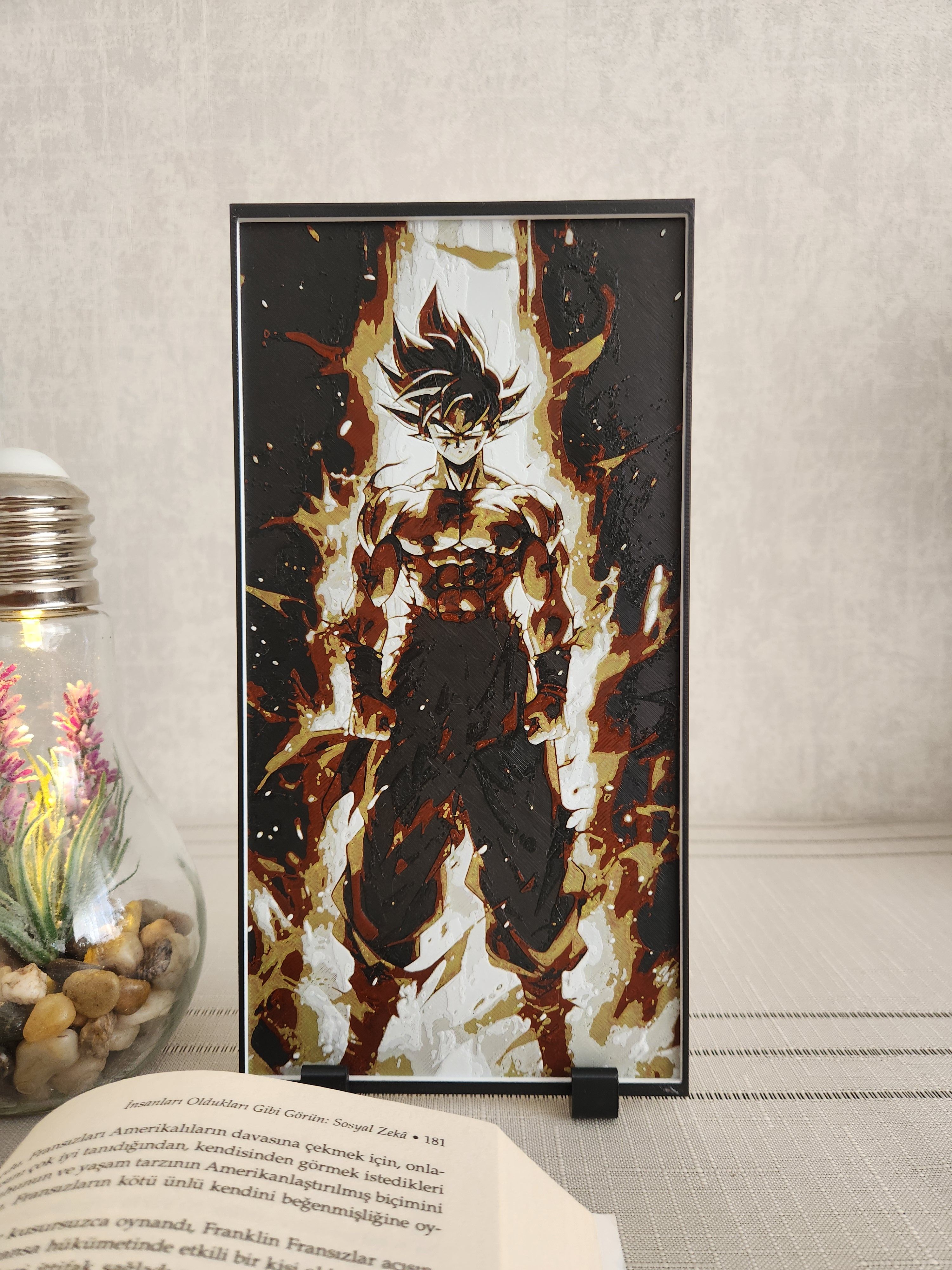 Kyojuro Rengoku Kabartmalı Tablo + Stand