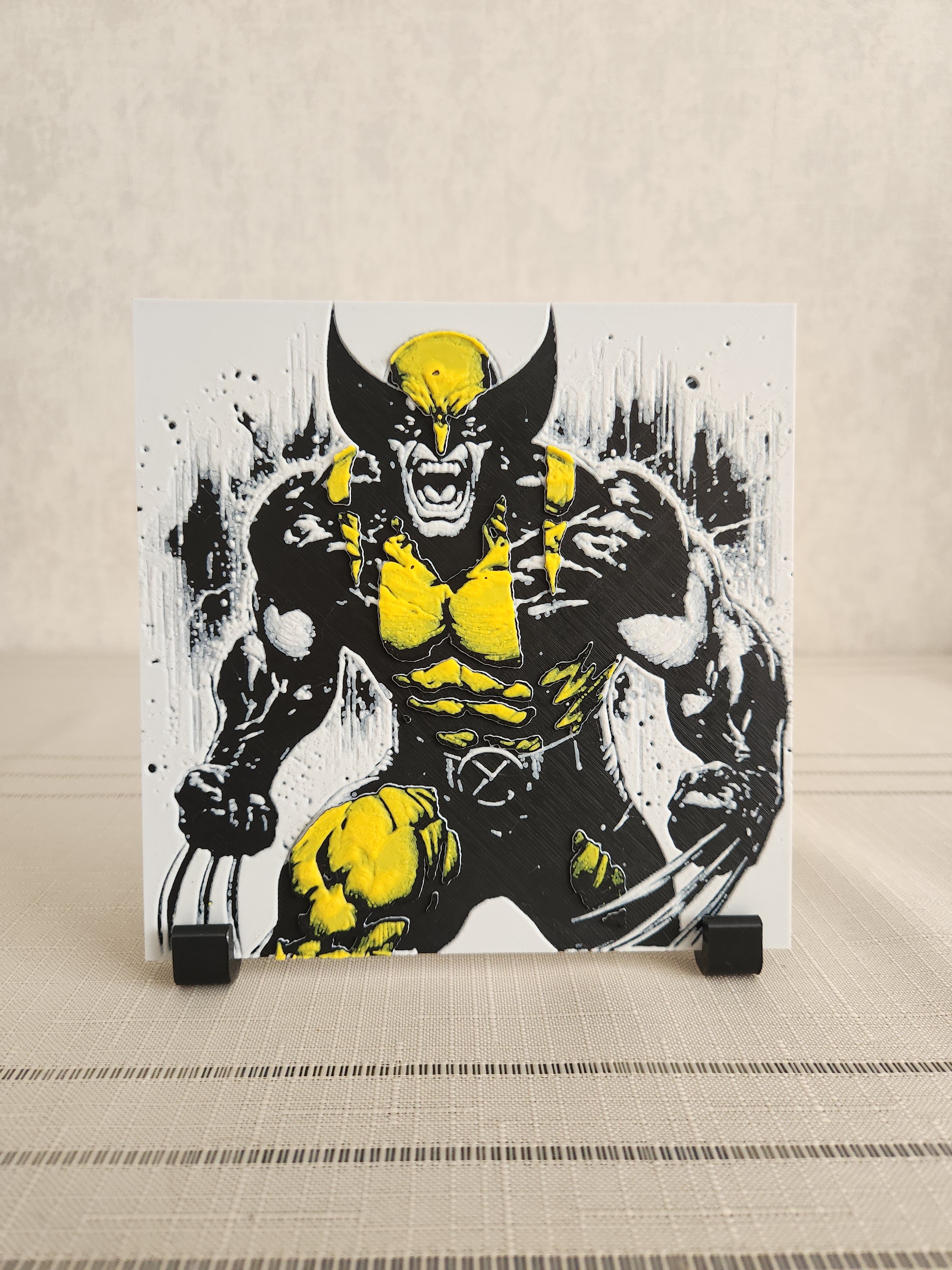 Wolverine Tablosu Kabartmalı Tablo + Stand