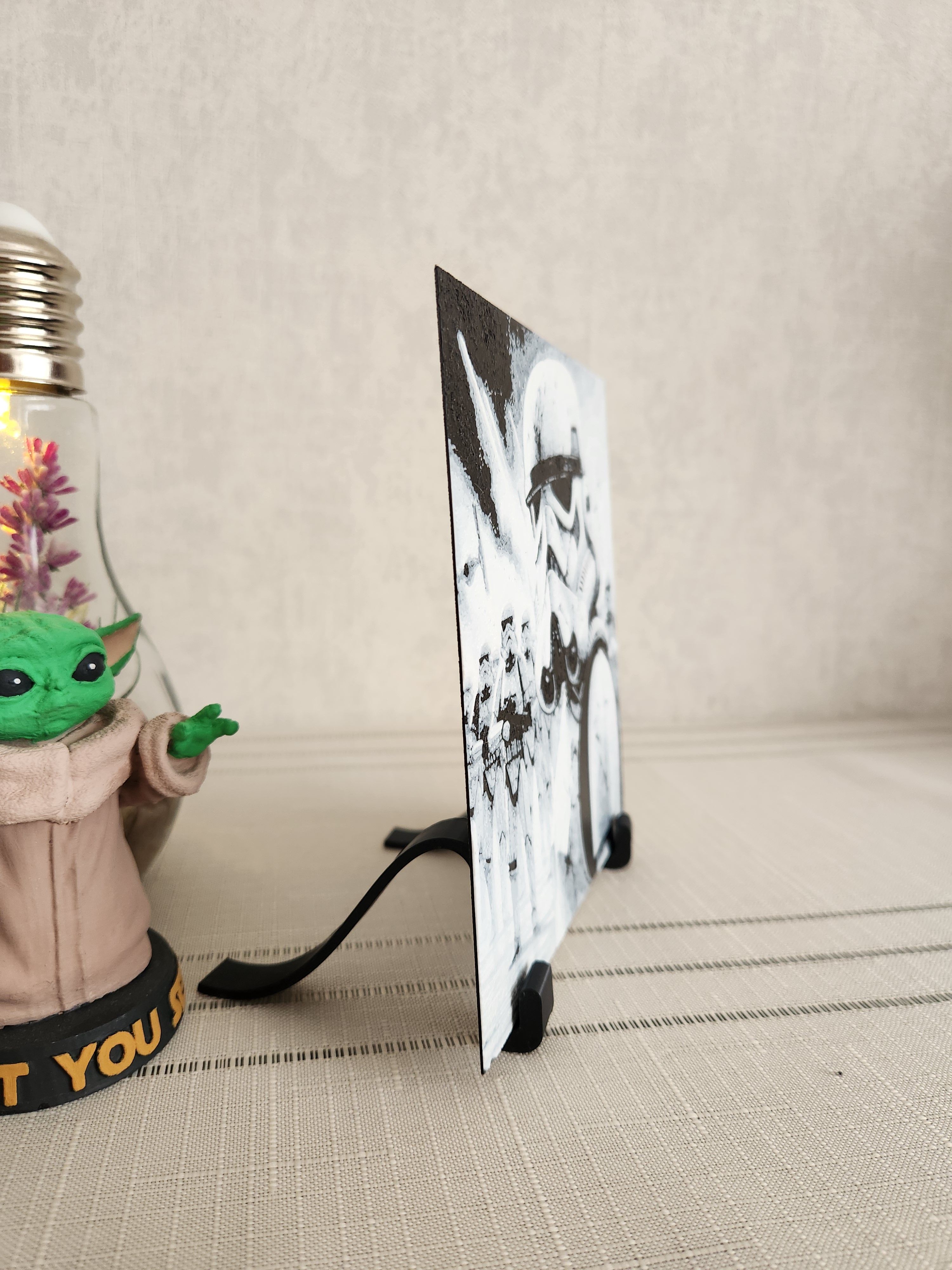 StarWars Stormtrooper Tablosu Kabartmalı Tablo+Stand