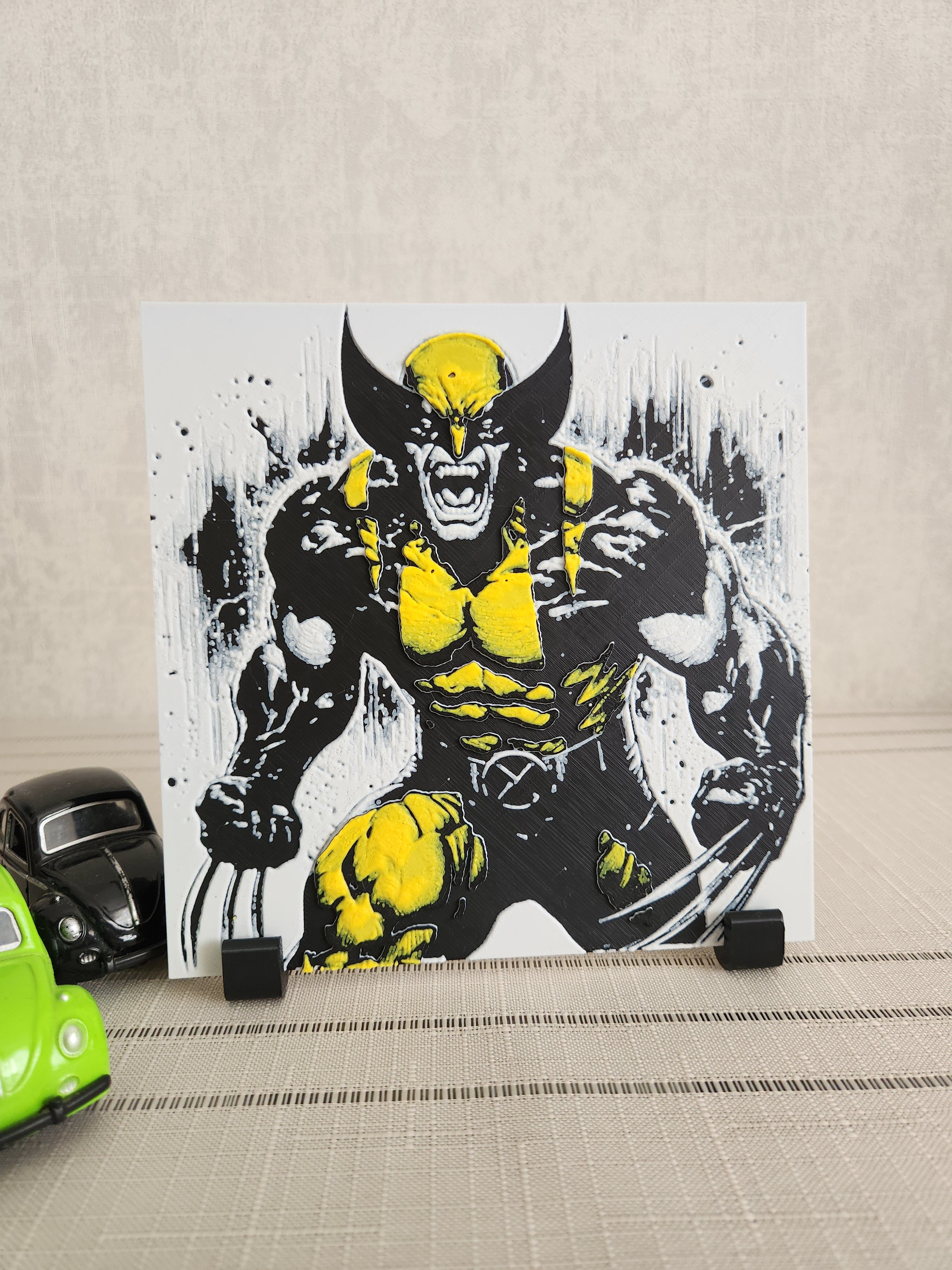 Wolverine Tablosu Kabartmalı Tablo + Stand