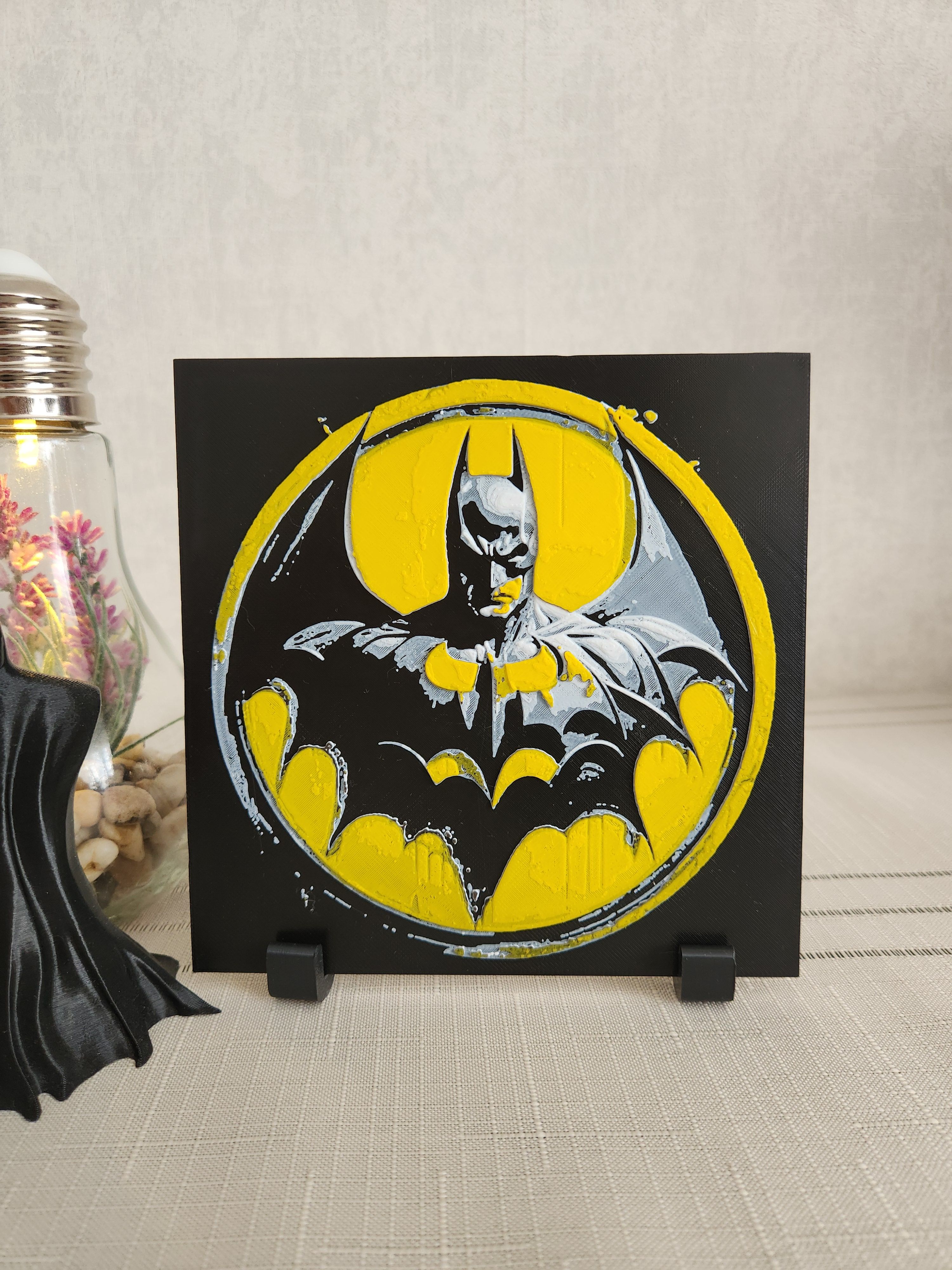 Batman Kabartmalı Tablo + Stand