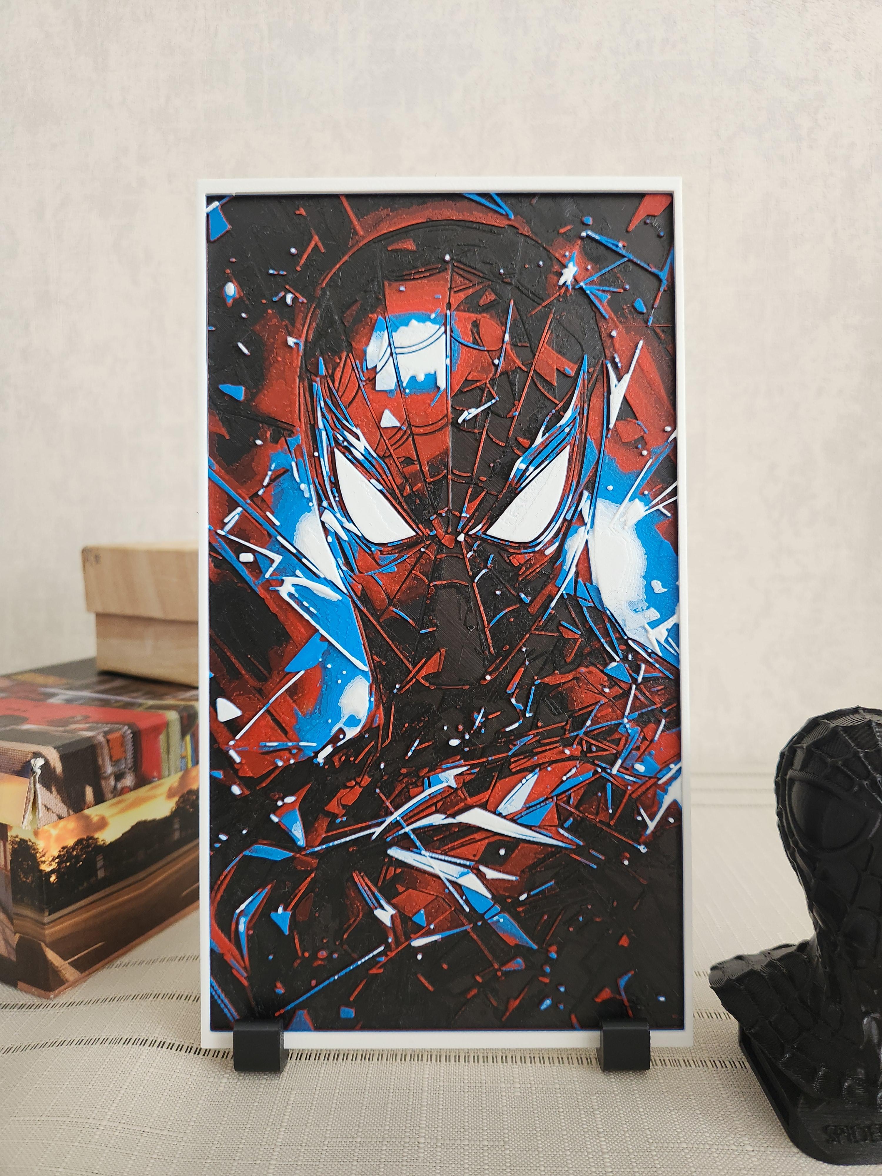 Spiderman Kabartmalı Tablo + Stand