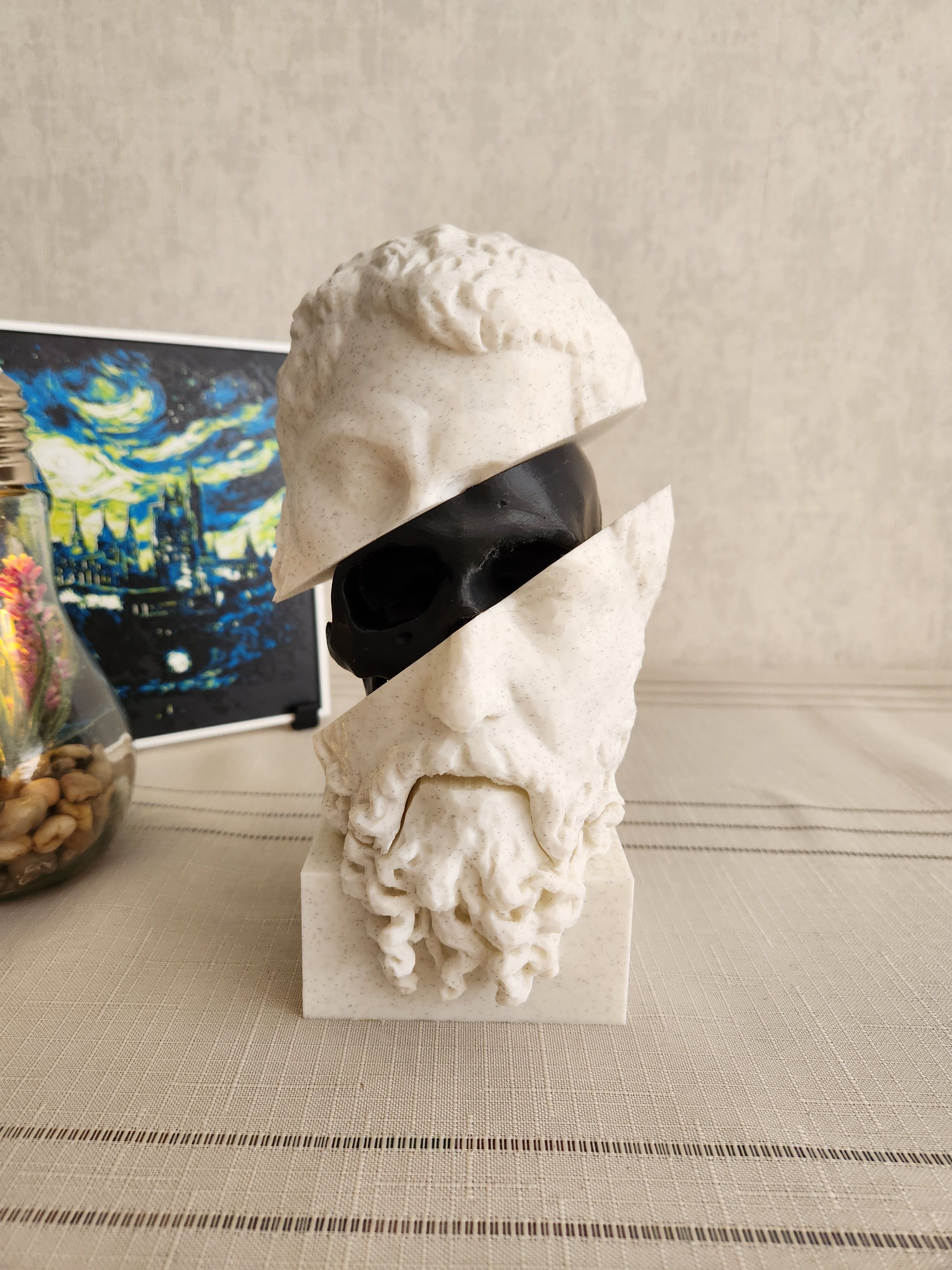 Socrates Heykeli - Kafatası Detaylı