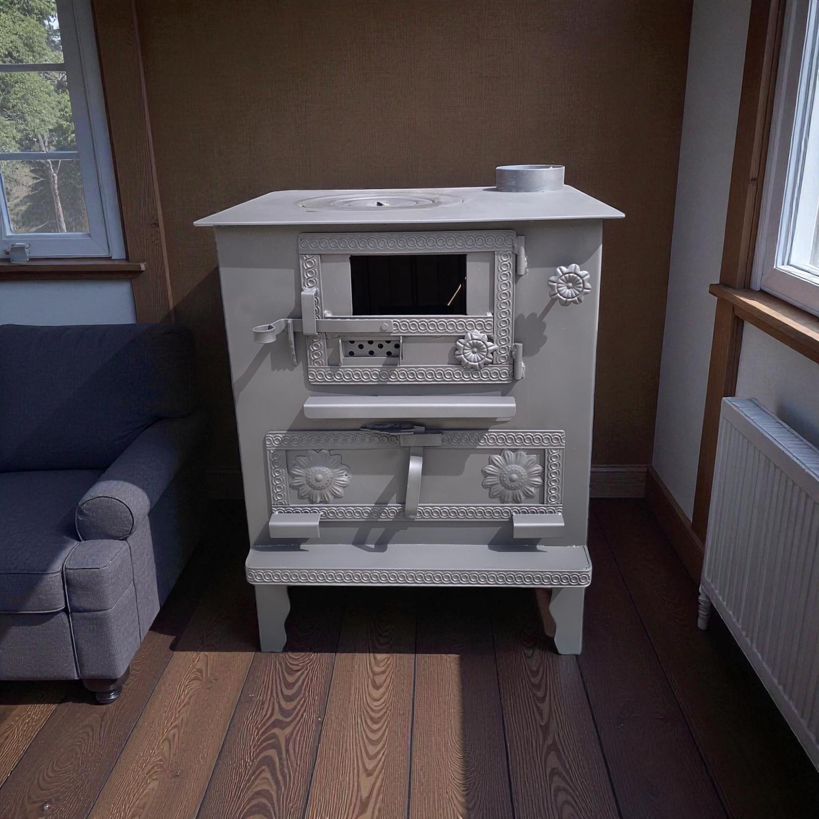 Zilkale Ferforje Camlı Kuzine Soba 