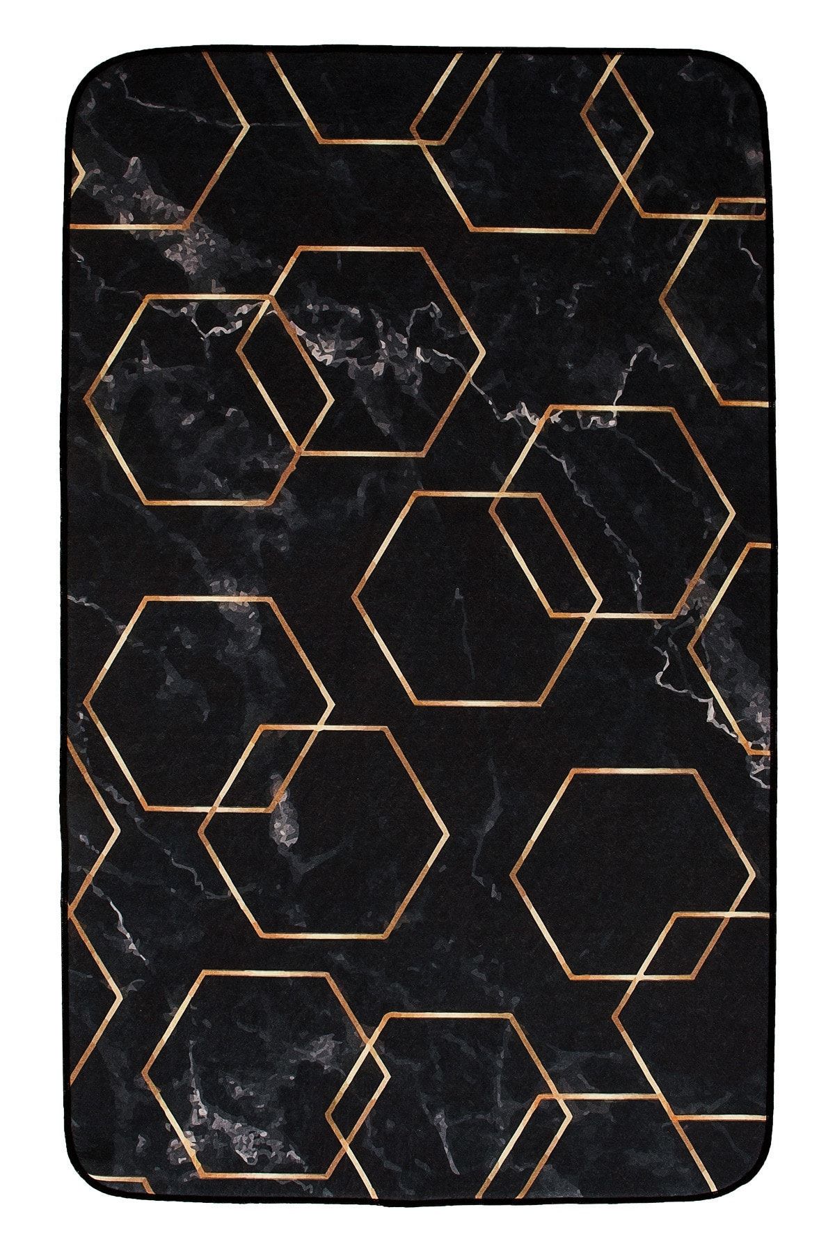 Siyah Kaymaz Taban Banyo Paspası